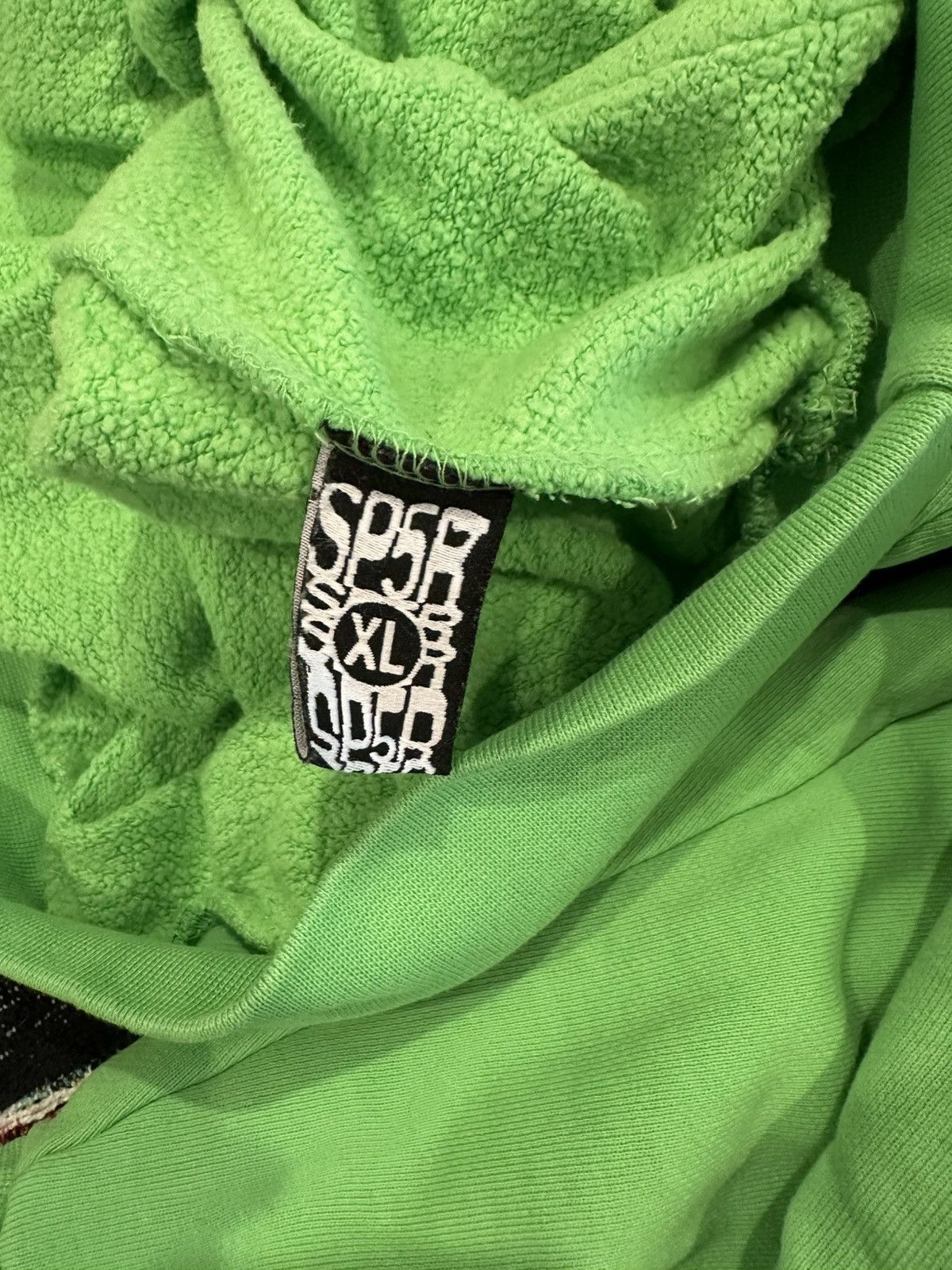 Sp5der Sp5der Slime Green Web Rhinestone Hoodie Size US XL / EU 56 / 4 - 5 Thumbnail