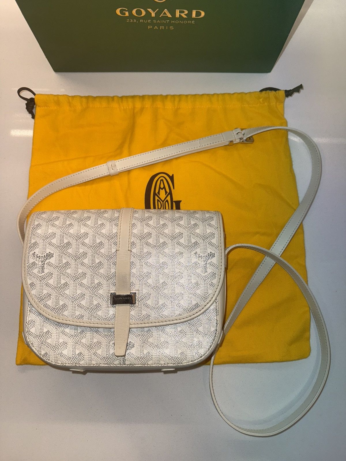 GOYARD コモール ブルー GOYARD コピー ショルダーバッグ トランク型 ハードケース風