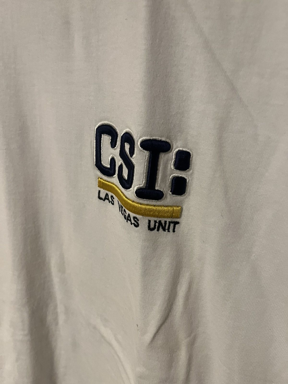 Hanes Y2K CSI Las Vegas Unit TV Promotional Embroidered tee shirt Size US XL / EU 56 / 4 - 3 Thumbnail