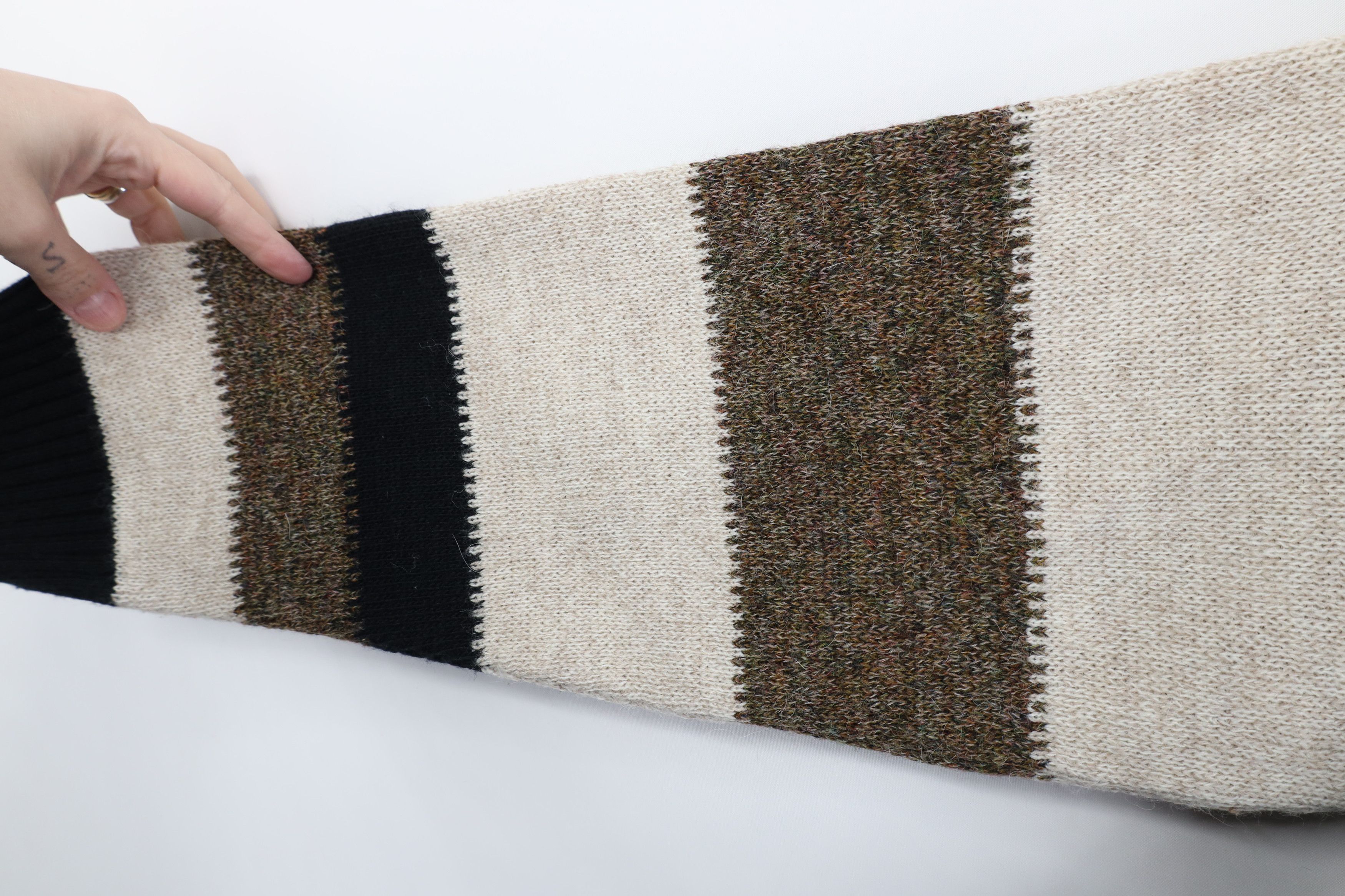 Vintage Vintage 90s Streetwear Wool Blend Sweater Earth Tone USA Size US XL / EU 56 / 4 - 7 Thumbnail