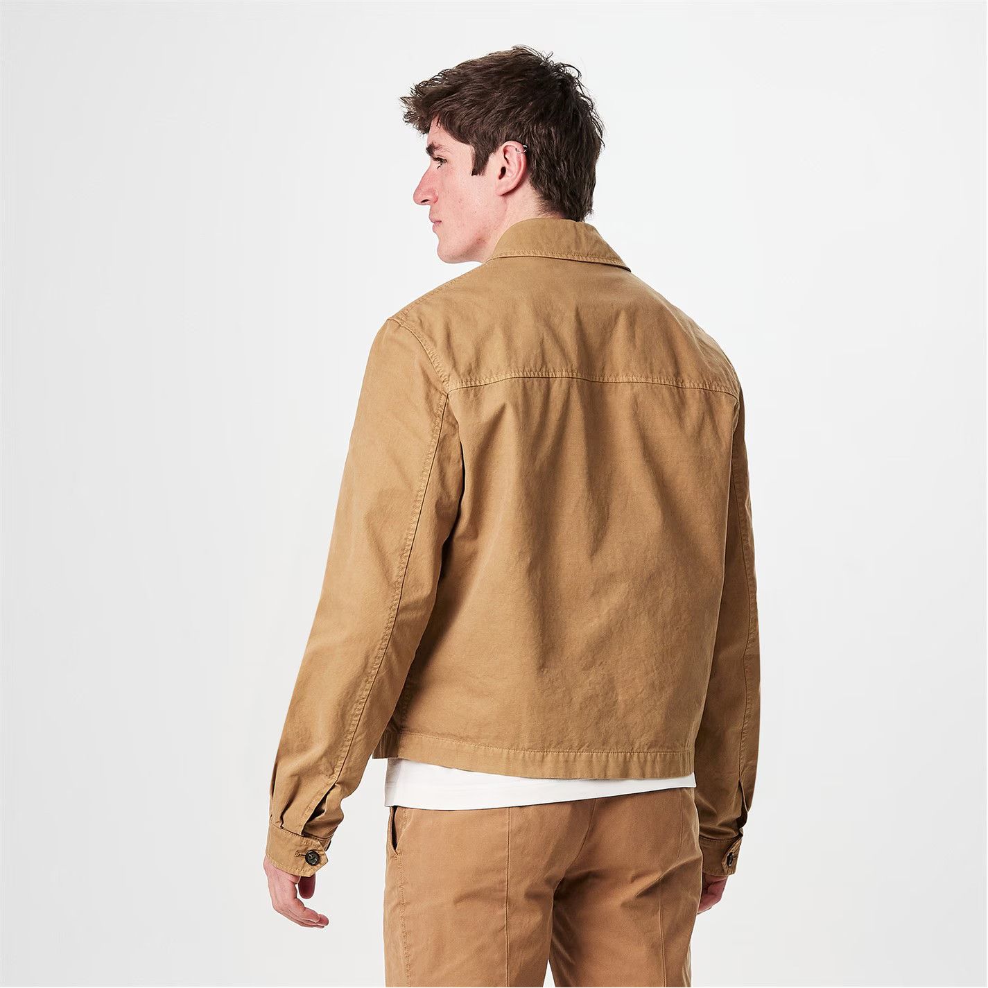 Alexander McQueen o1g2r1mq0326 Alex Embroidered Zipped Jacket in Sand Size US M / EU 48-50 / 2 - 4 Thumbnail