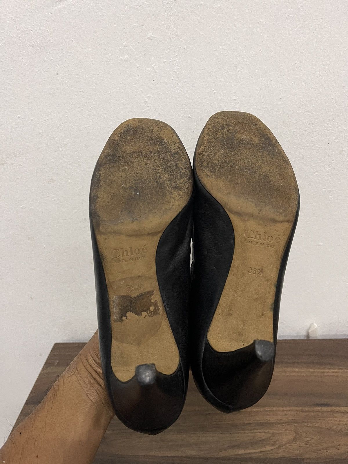 Chloe Black Leather Chloe Heels Size US 8.5 / IT 38.5 - 12 Thumbnail