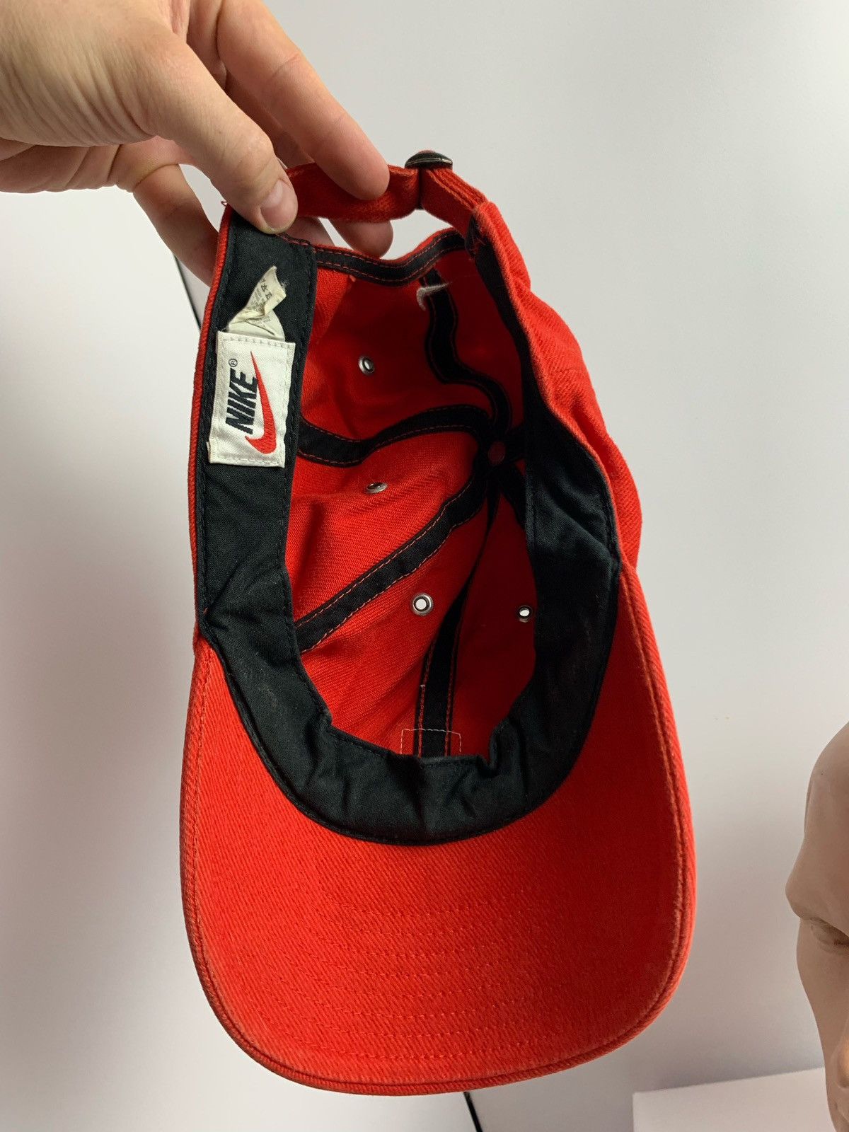 Nike × Vintage Nike vintage cap hat logo red Size ONE SIZE - 6 Thumbnail