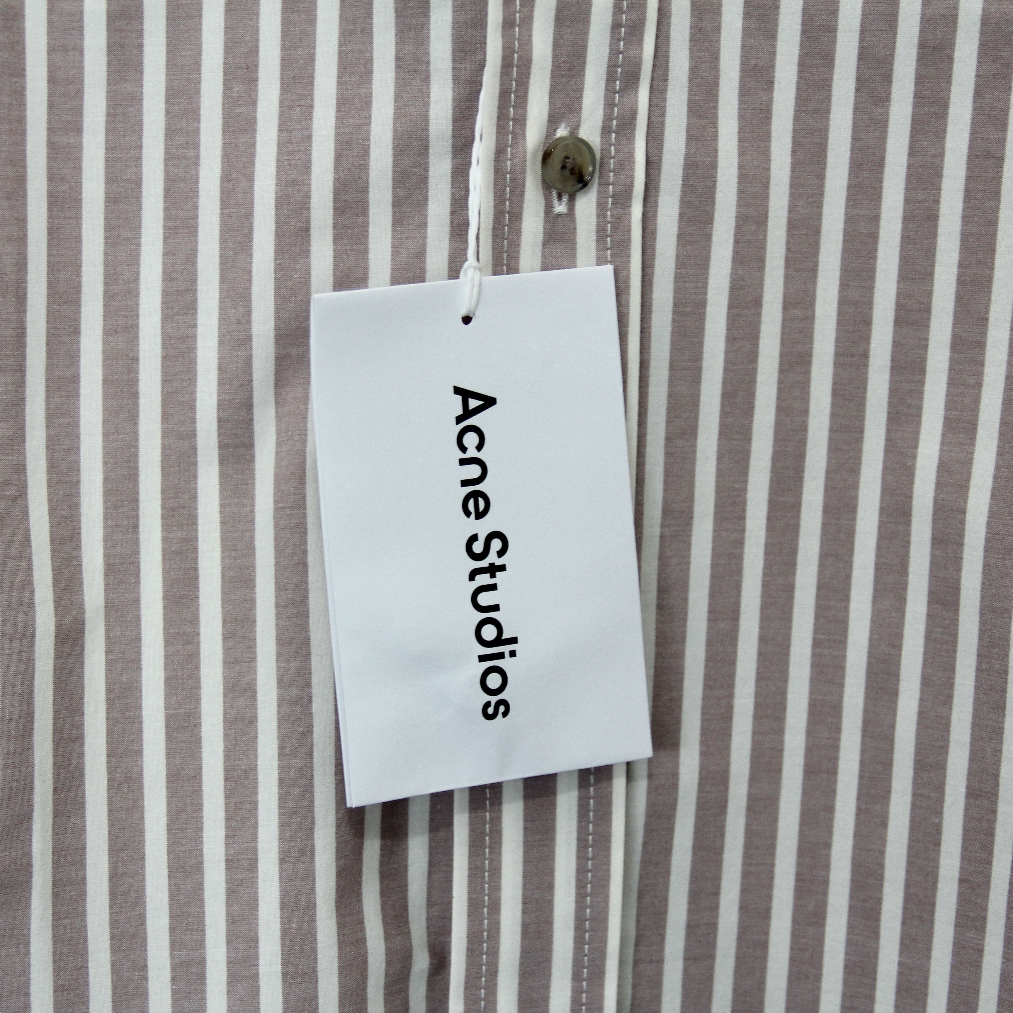 Acne Studios ACNE STUDIOS Cotton Relaxed-Fit Striped Shirt Size US S / EU 44-46 / 1 - 4 Thumbnail