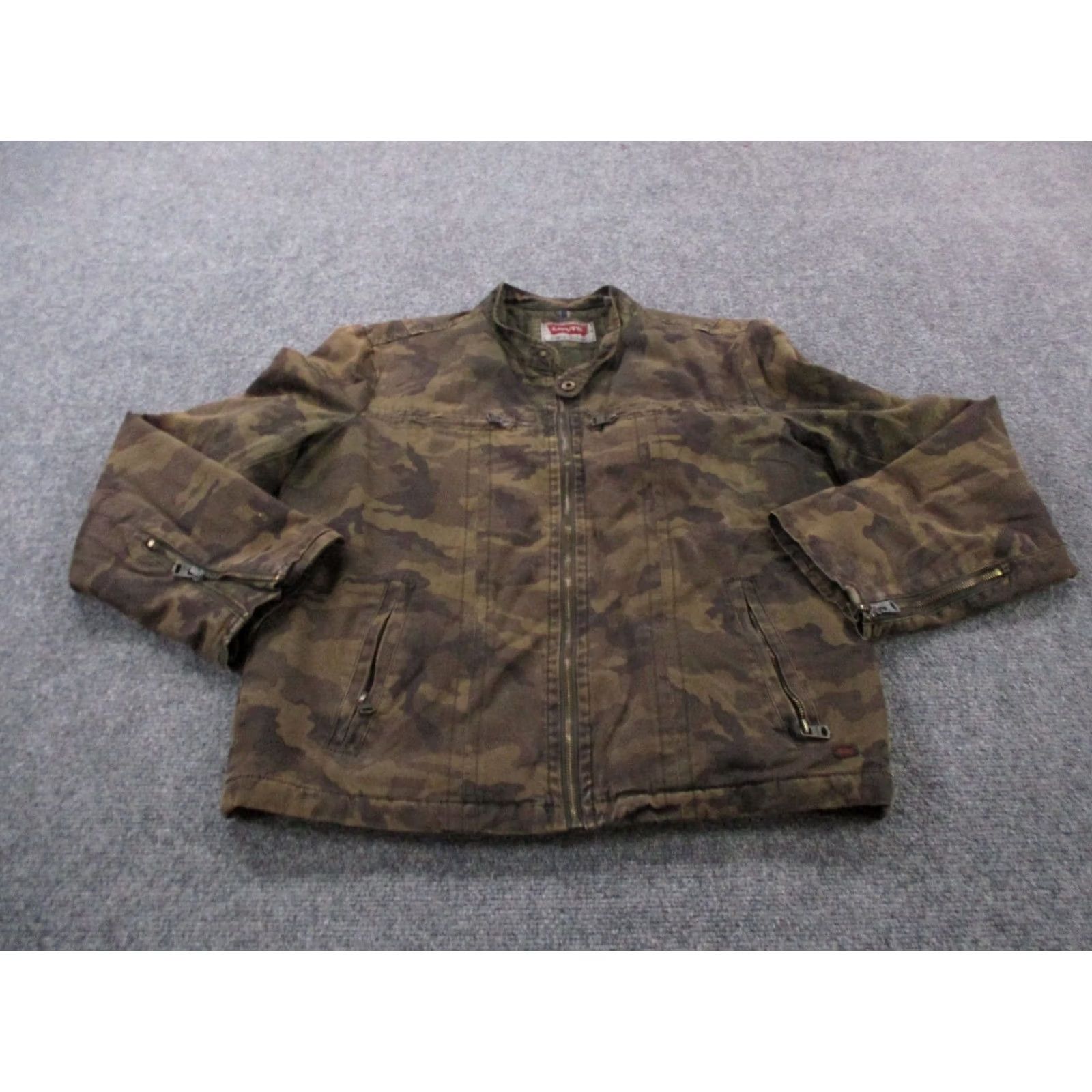 Levi's Levi's Jacket Mens S Camouflage Quilted Lined Winter Outdoor Field Coat Military Bomber Jacket Mens Size US S / EU 44-46 / 1 - 2 Thumbnail