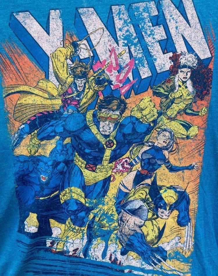 Marvel Comics Marvel Comics 90s X-Men Wolverine Cyclops Jubilee T-Shirt Size US L / EU 52-54 / 3 - 4 Thumbnail