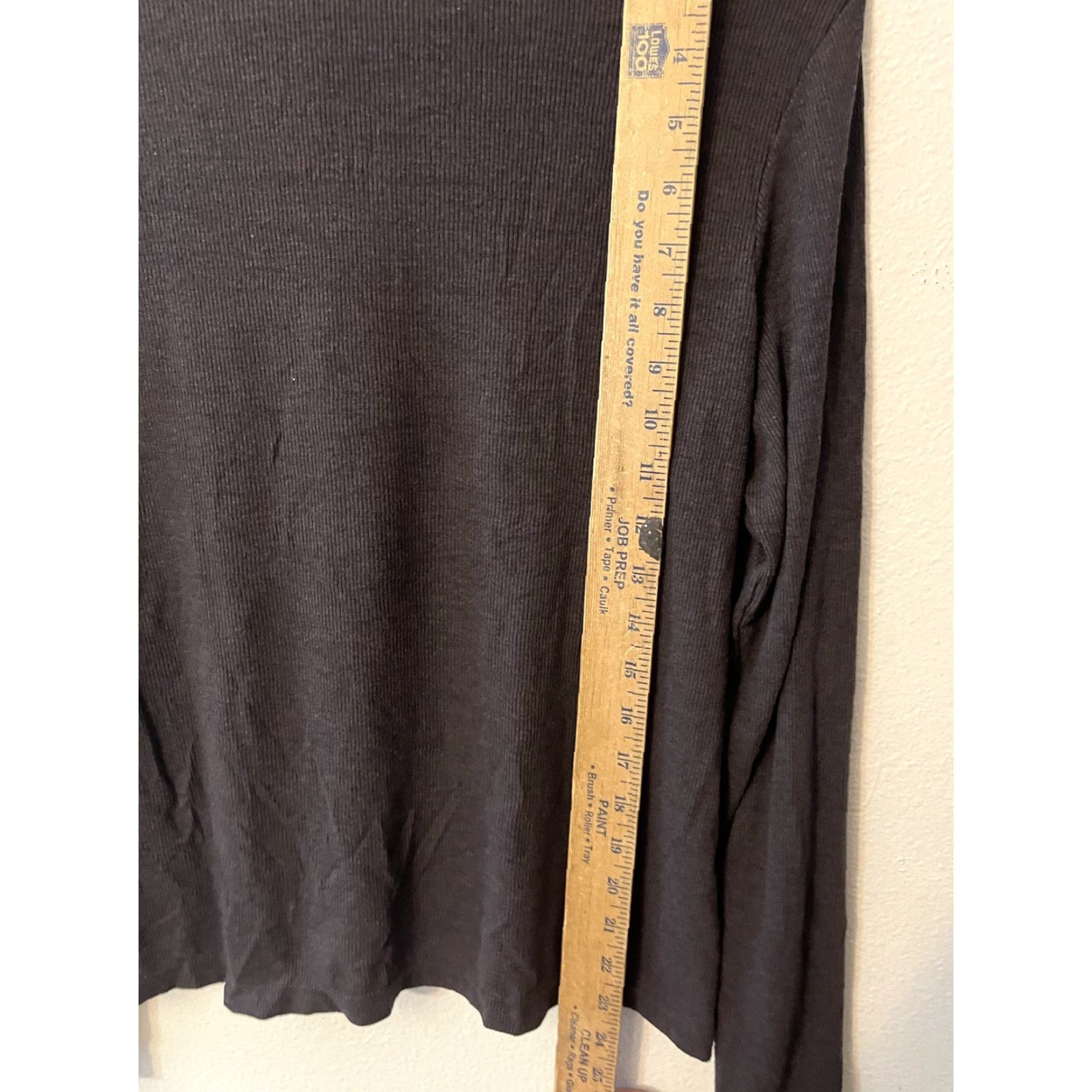 Old Navy Old Navy Polo Shirt Juniors Large Black Long Sleeve Cotton Polyester Blend Polo Women L Black Casual Shirt Polo Included? Size L / US 10 / IT 46 - 4 Thumbnail