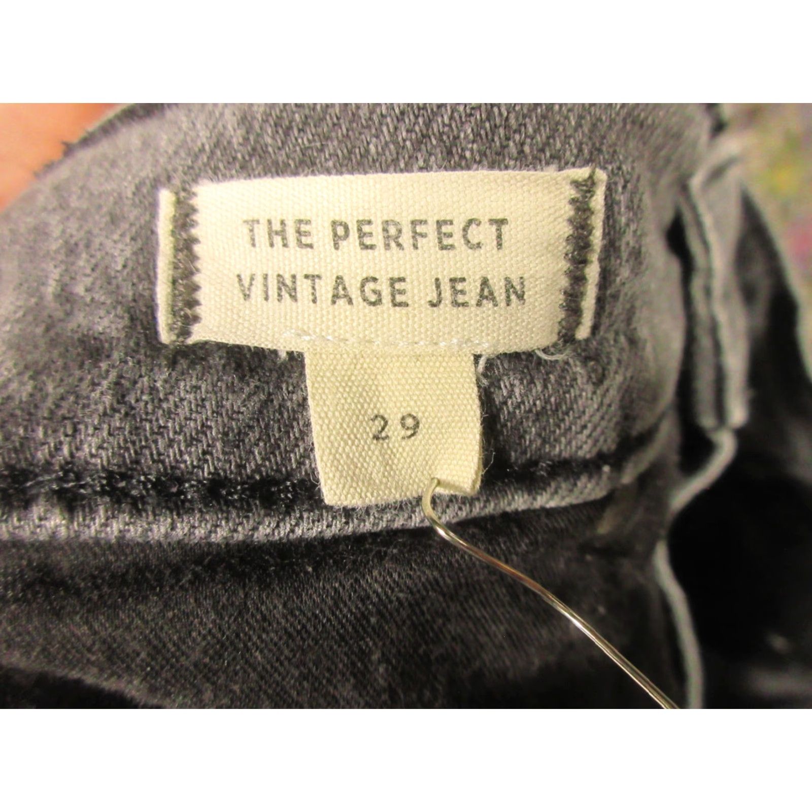 Madewell Madewell Jeans Womens 29x28 Black Stretch Den im High Rise Tapered Distressed Pockets Relaxed Regular Size Type: Regular Women Size 26" / US 2 / IT 38 - 4 Thumbnail