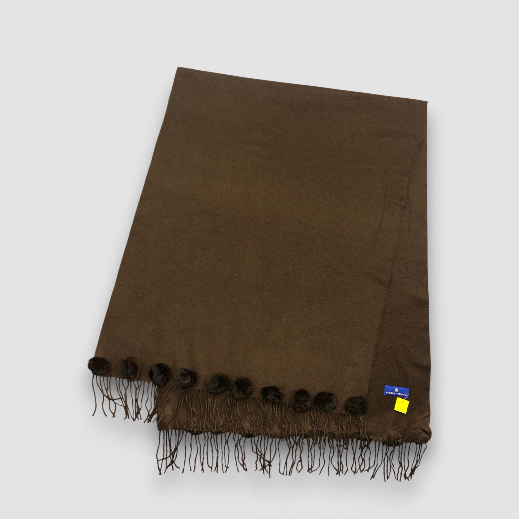 Japanese Brand Vintage Yukisaburo Watanabe Scarf Muffler Wool Scarves Size ONE SIZE - 3 Thumbnail