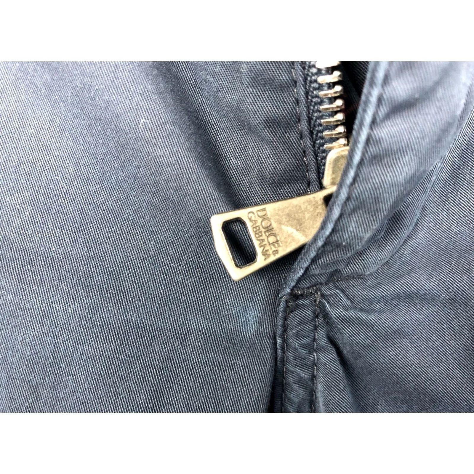 Dolce & Gabbana Dolce&Gabbana Pants Dark Blue Size 50 Cotton Chino Regular Tapered Mens Classic Front Flat Front Pockets Logo Casual Vintage No Size US 34 / EU 50 - 7 Thumbnail
