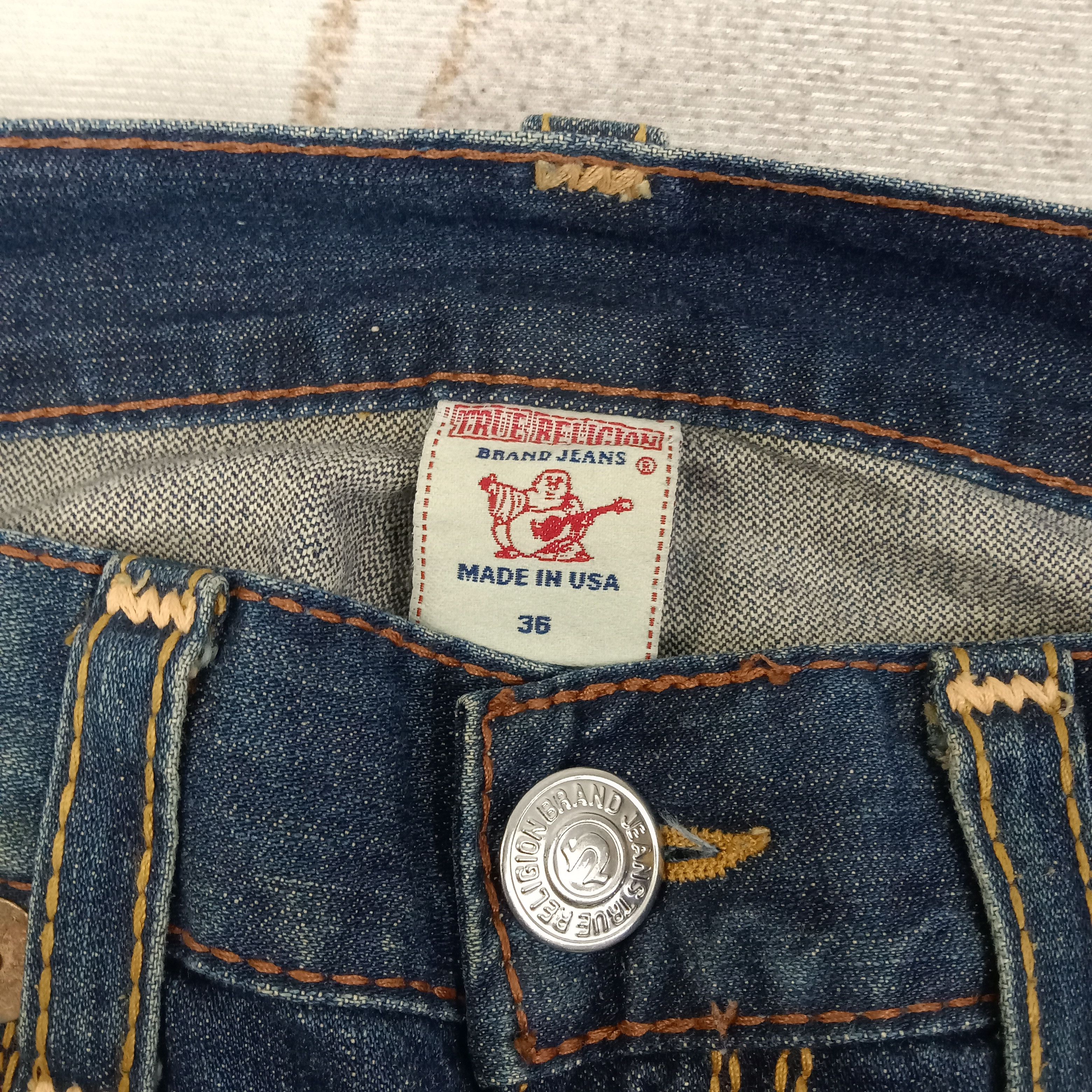 True Religion True Religion American Denim Jeans C258N5 Size US 37 - 8 Thumbnail