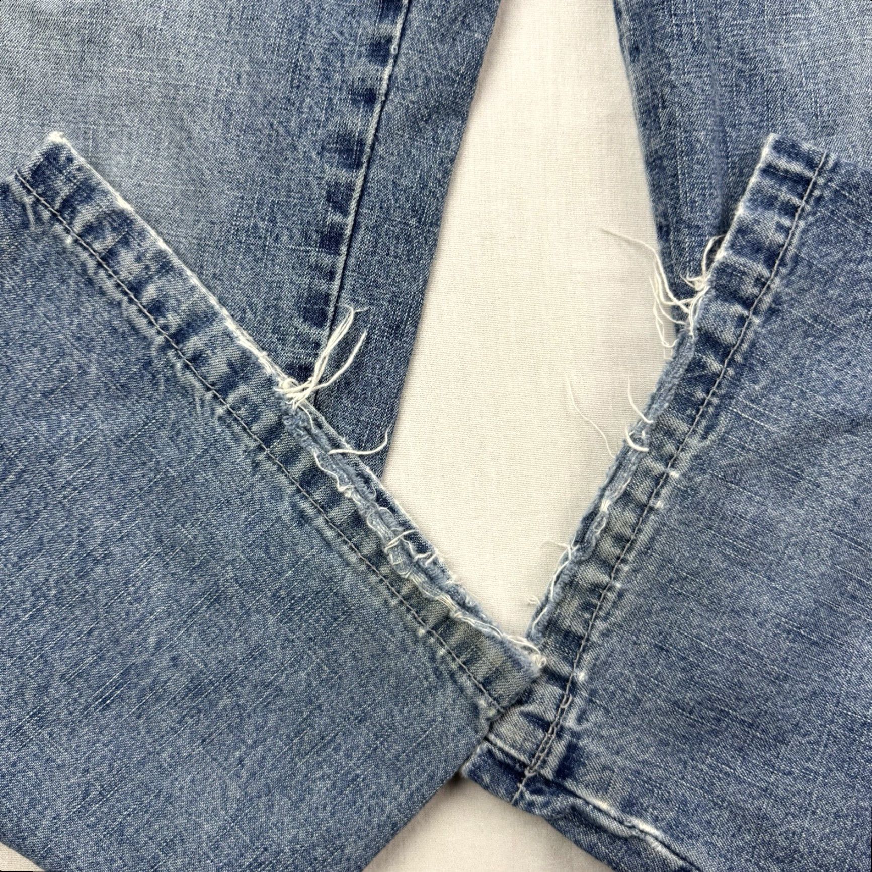 Vintage VINTAGE Duck Head Jeans Womens 14 Relaxed Hipster Y2K Straight Denim Blue Cotton Size 36" / US 14 / IT 50 - 6 Thumbnail