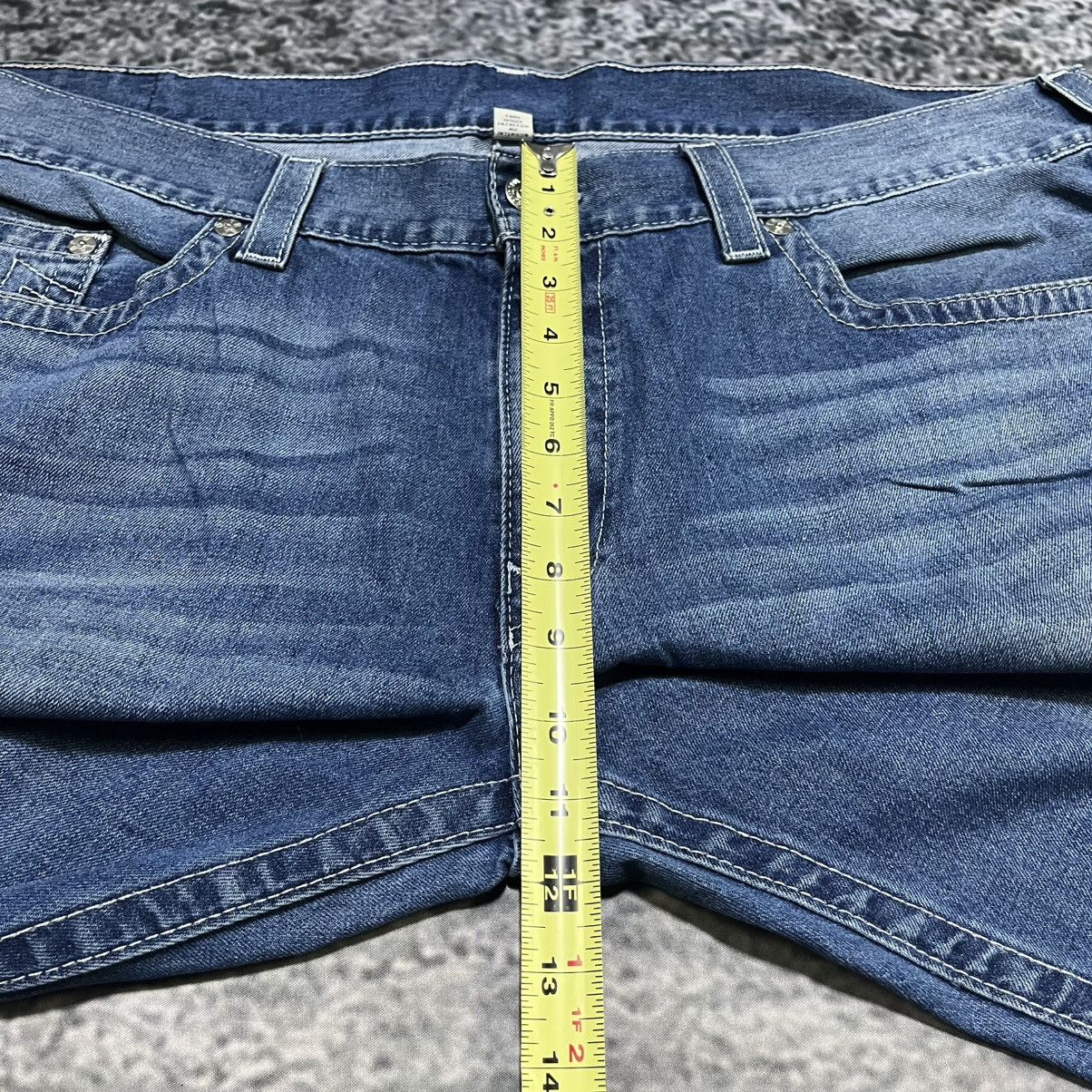 True Religion True Religion Blue Straight Fit Denim Y2K Hip-Hop Jeans Size US 44 / EU 60 - 12 Thumbnail