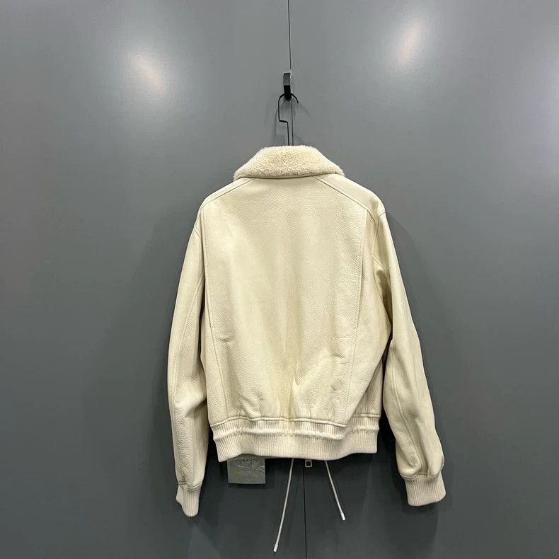Louis Vuitton Louis Vuitton Beige leather aviator jacket 2501-Nextarrow Size US L / EU 52-54 / 3 - 2 Thumbnail