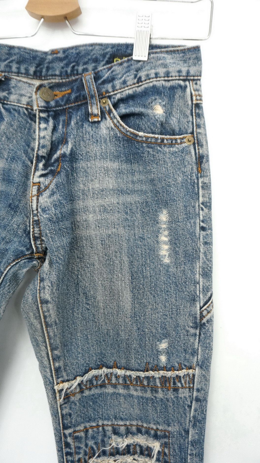Japanese Brand DEAR HEART Japan Women Vintage Flared Jeans Size 27" / US 4 / IT 40 - 5 Thumbnail