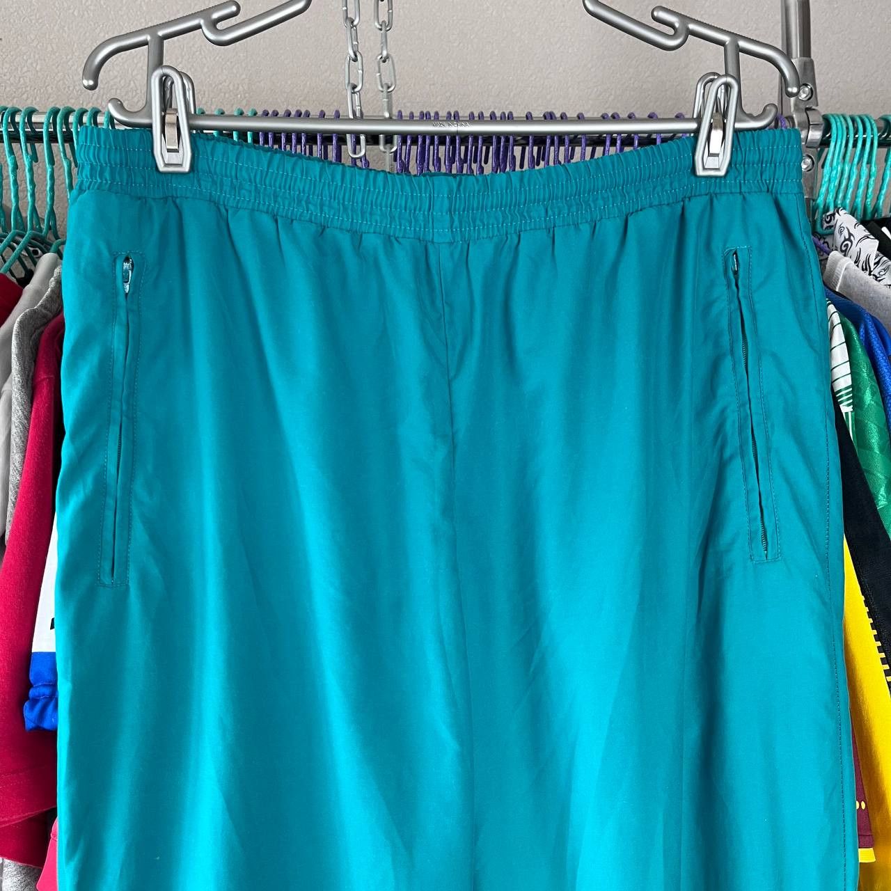 Adidas 90s Adidas Equipment Green Nylon Track Sweatpants Joggers Size US 32 / EU 48 - 2 Thumbnail