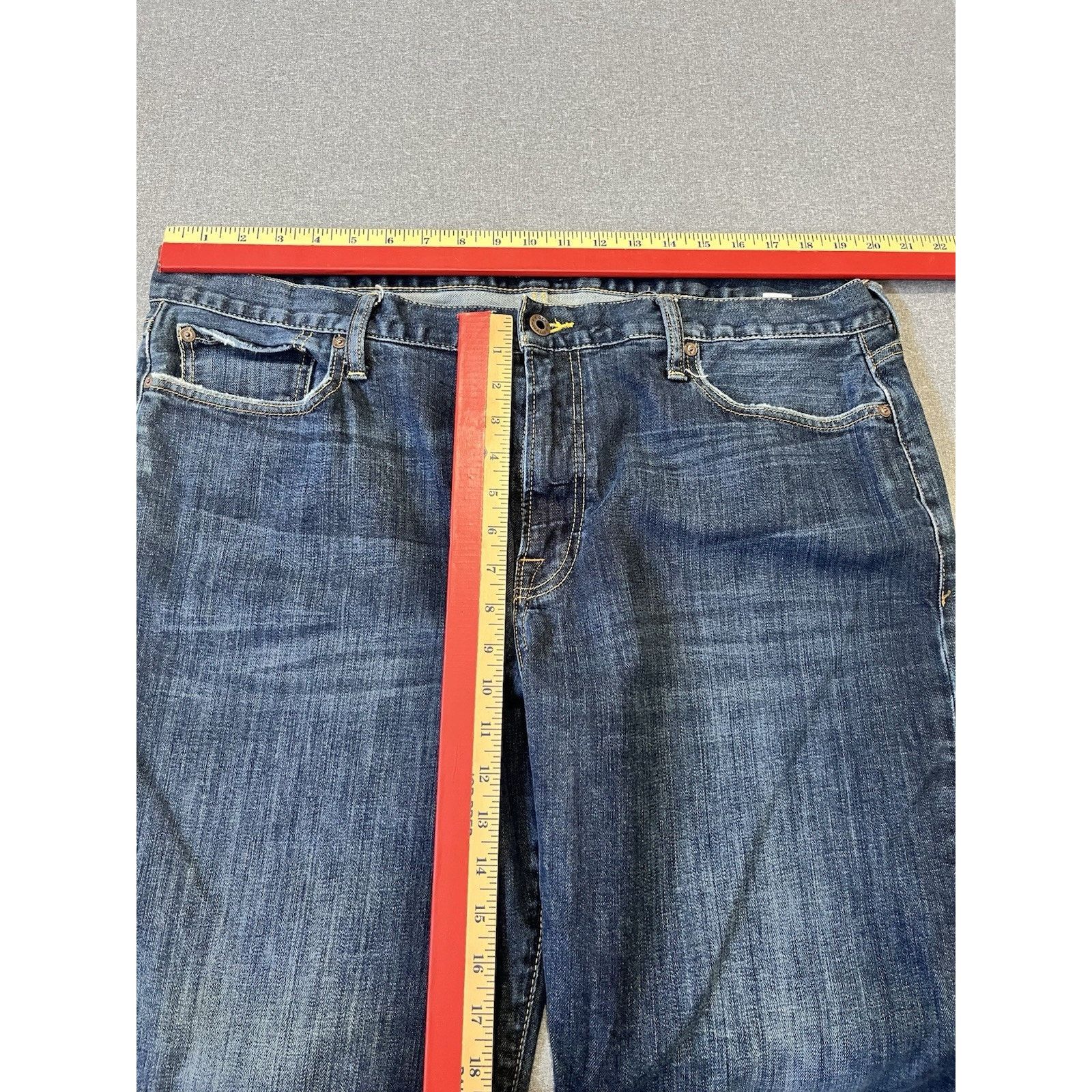 Lucky Brand Lucky Brand Jeans Men 40x32 Blue Medium Wash Cotton Stretch Size US 40 / EU 56 - 4 Thumbnail