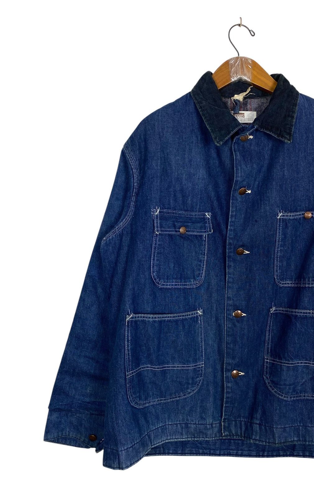 Original Montgomery Rare‼️ Vintage Montgomery Ward Chore Denim Jacket Size US M / EU 48-50 / 2 - 2 Thumbnail
