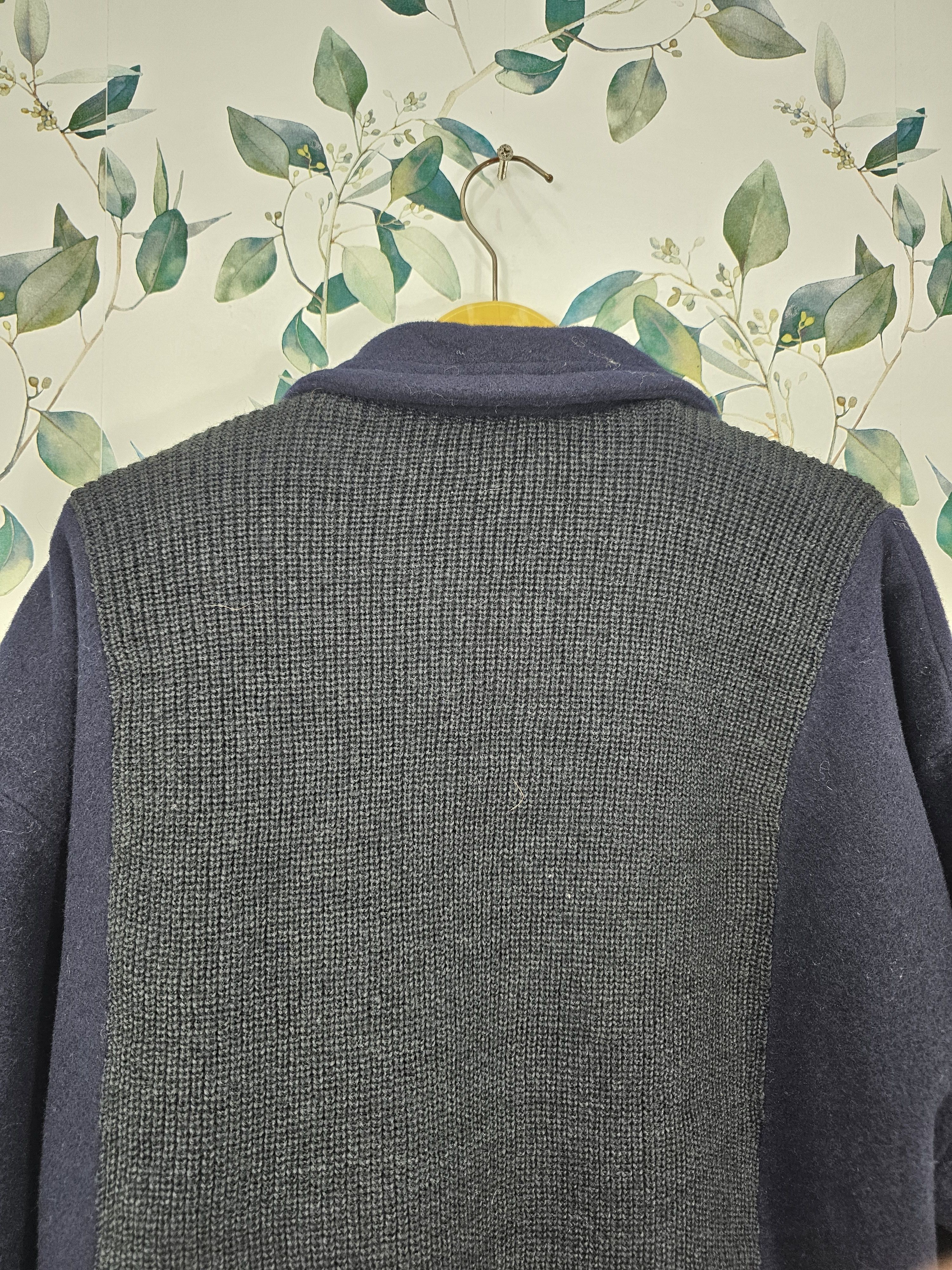 Mr. Junko Vintage MR. JUNKO Jeans Knit Wool Retro Style Jacket J0117 Size US L / EU 52-54 / 3 - 9 Thumbnail