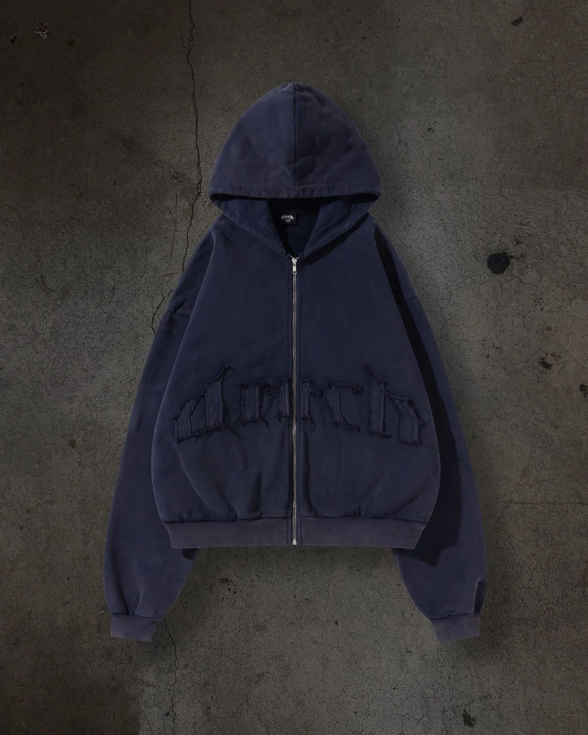 Other Hoodie Distressed Embroidery Half Zip Size US XL / EU 56 / 4 - 3 Thumbnail