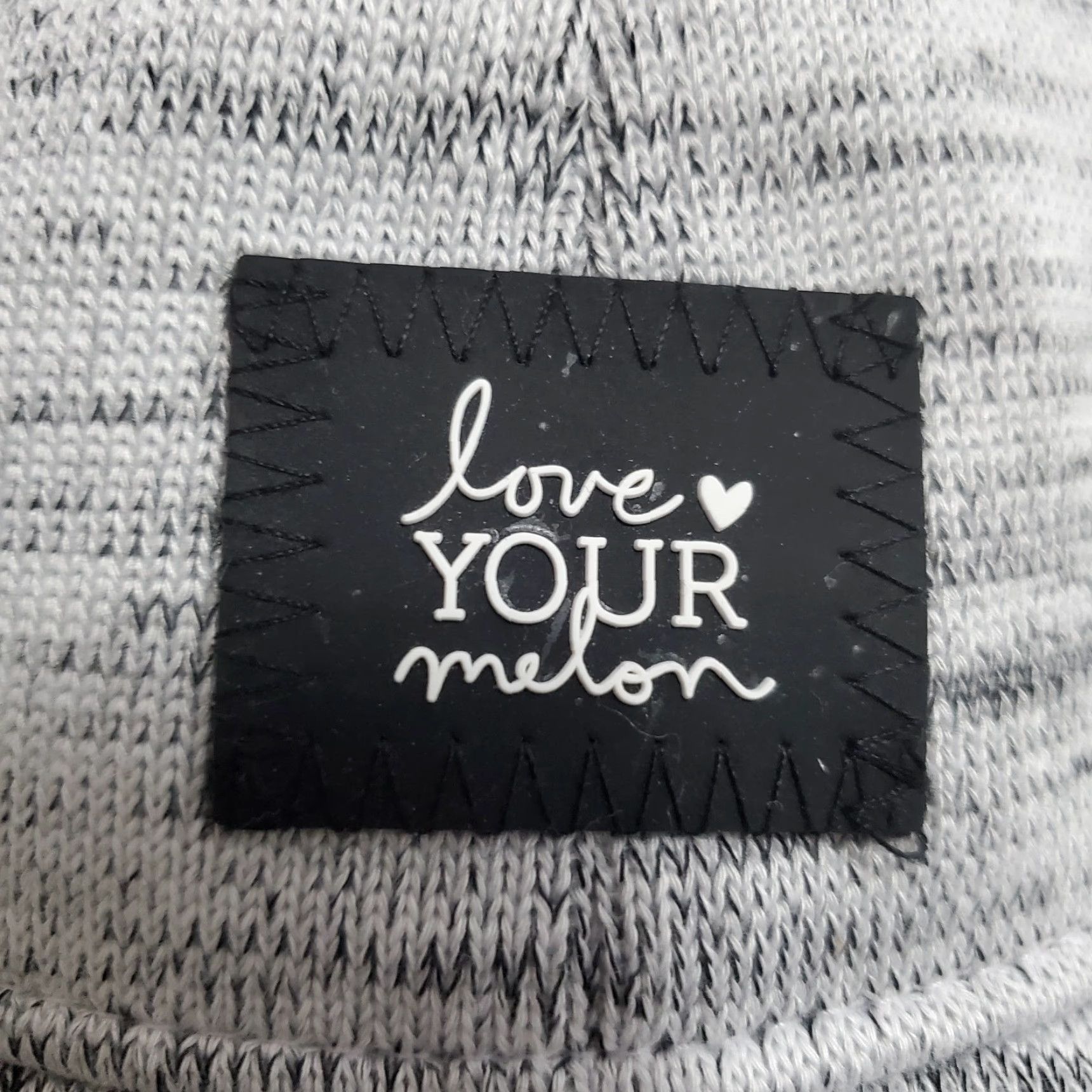 Vintage Love Your Melon Knit Hero Cap Light Gray Baseball Hat Strap Back Patch Logo Size ONE SIZE - 5 Thumbnail