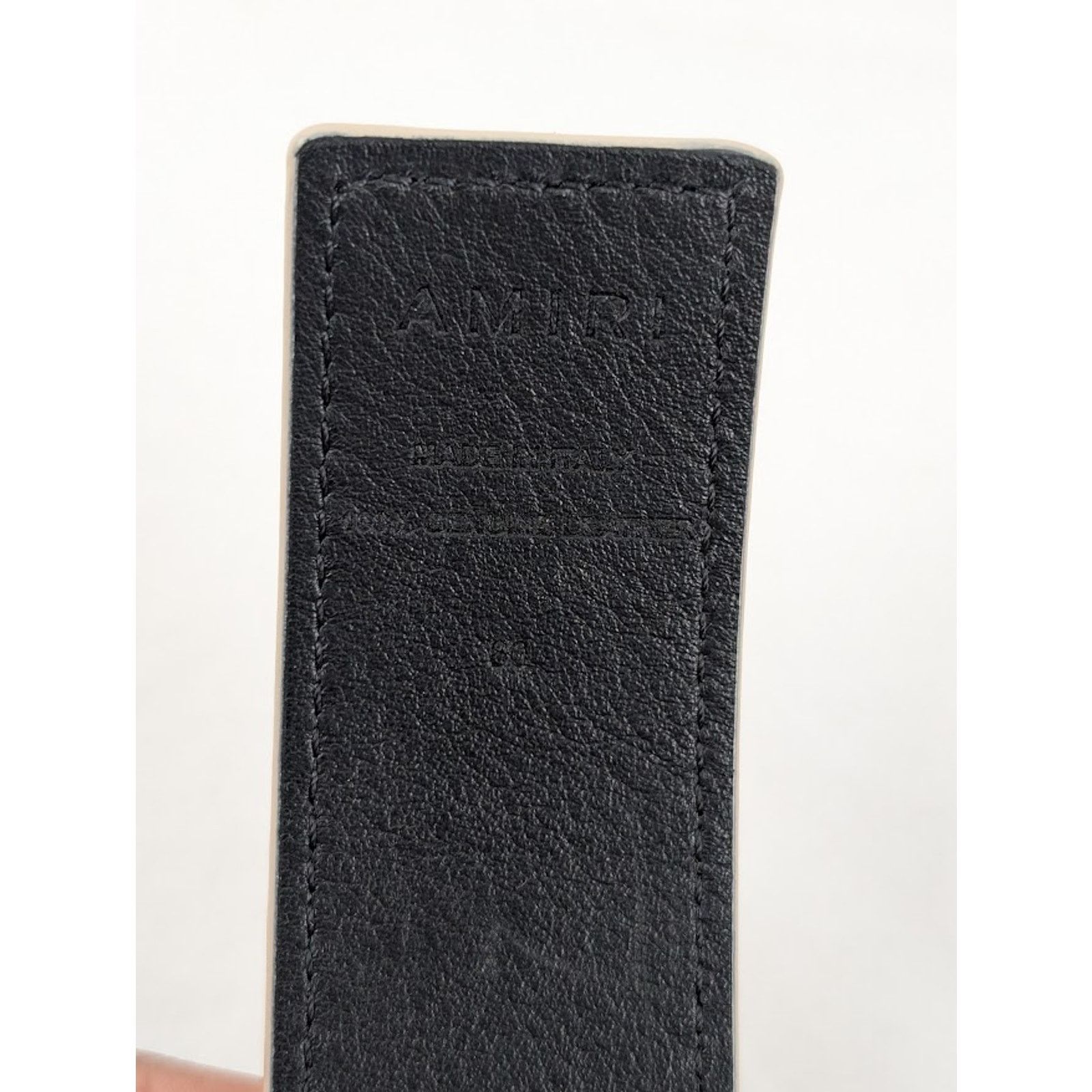 Amiri o1rshd1 Size: 90cm / 4cm Reversible Belt in Birch/Black Size 36 - 6 Thumbnail