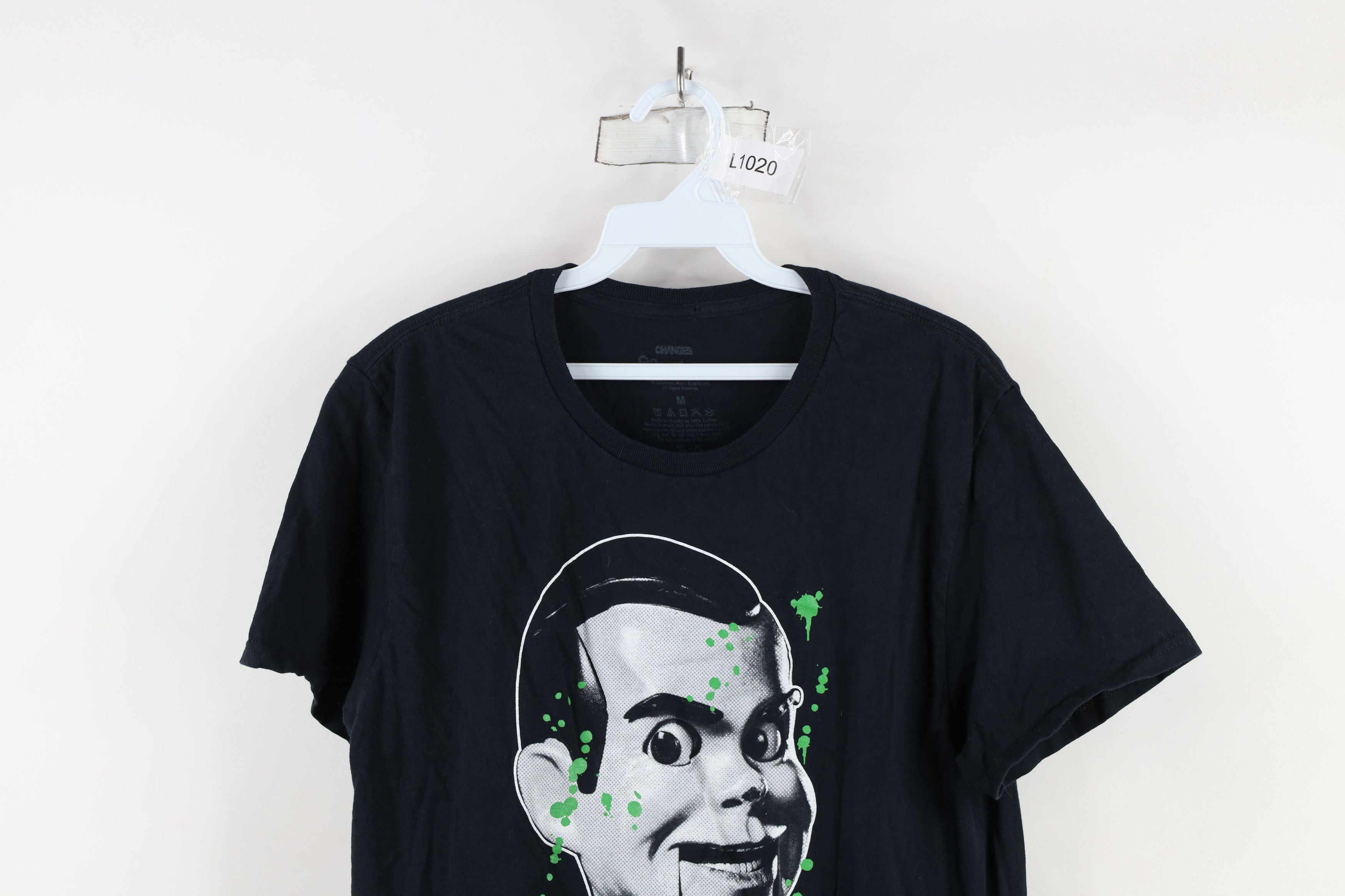 Vintage Vintage Y2K Goosebumps Spell Out Dummy Doll T-Shirt Black Size US M / EU 48-50 / 2 - 2 Thumbnail