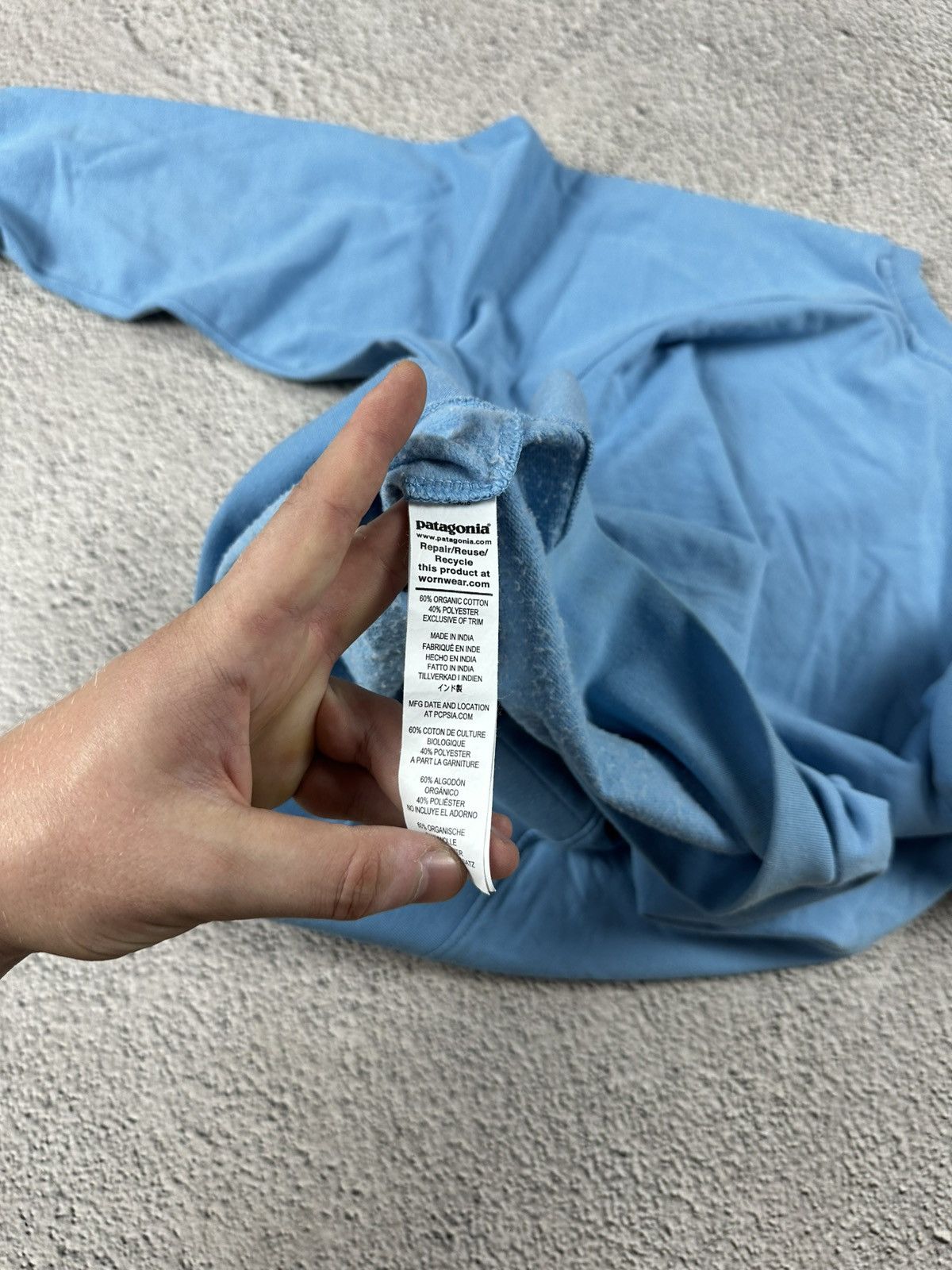 Patagonia Vintage Patagonia Blue Navy Sweatshirt Y2K Big Logo Style Size US S / EU 44-46 / 1 - 12 Thumbnail