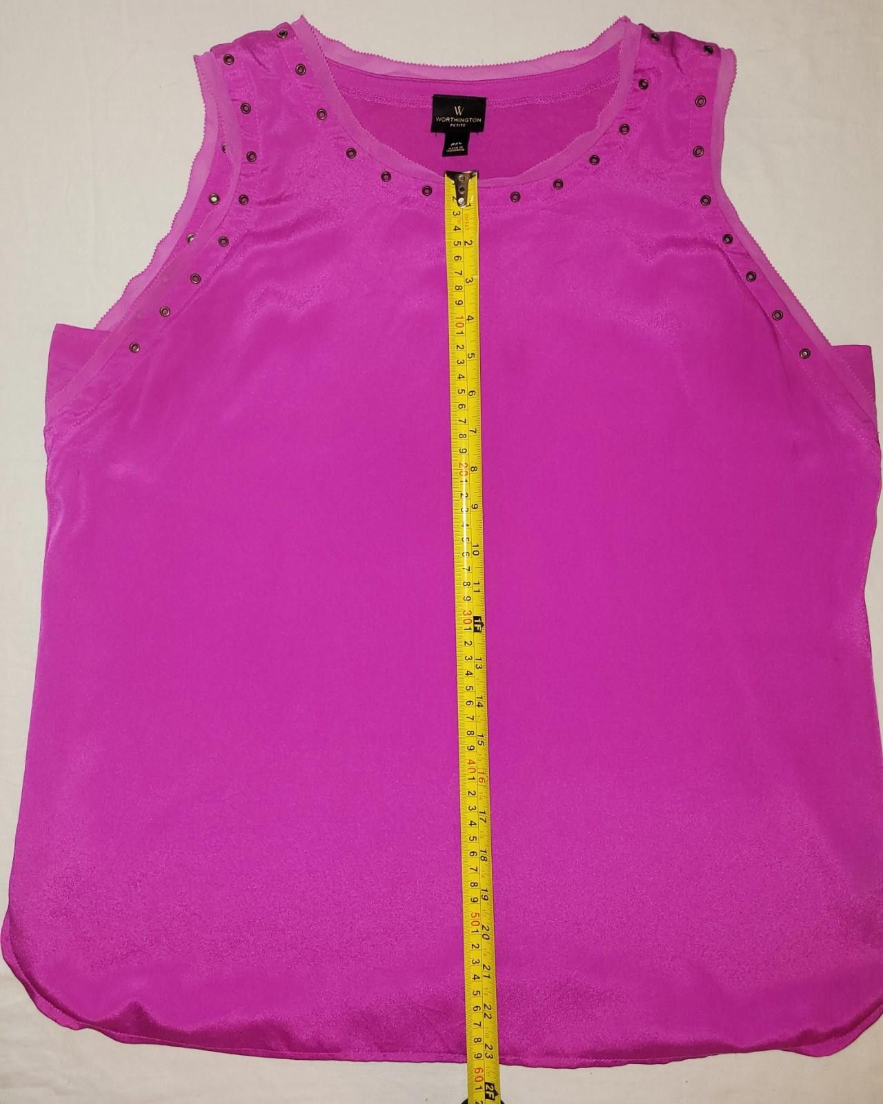 Worthington Worthington Petite women's fucsia tank top XL Size XL / US 12-14 / IT 48-50 - 4 Thumbnail