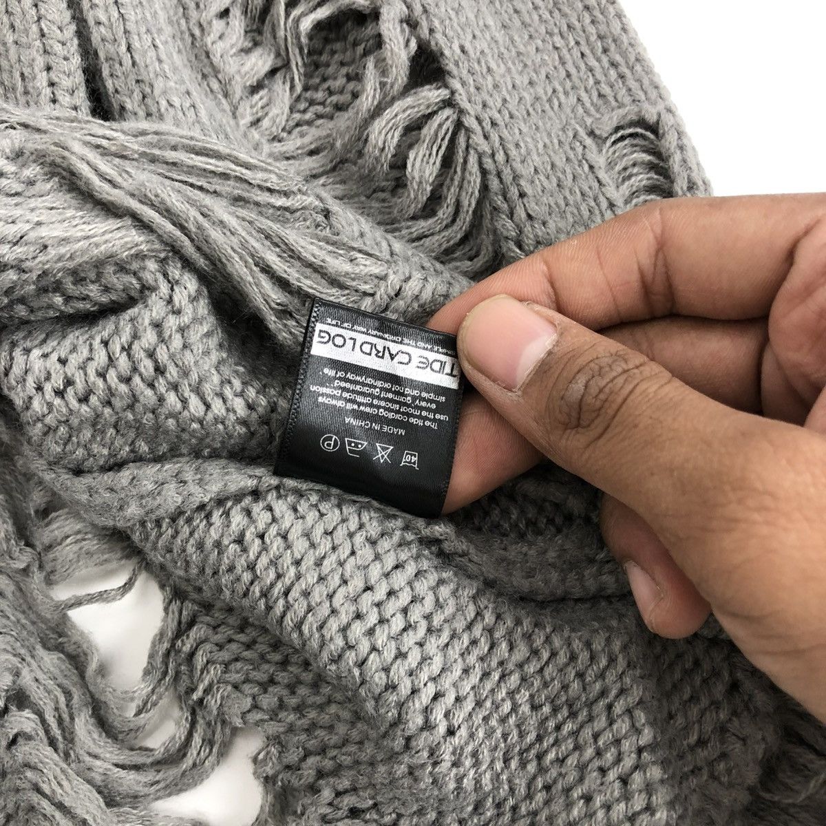 If Six Was Nine × Japanese Brand × Le Grande Bleu (L.G.B.) 2000s Tie Card Log Destroyer Grunge Lgb Punk Style Knitted Size US M / EU 48-50 / 2 - 11 Thumbnail