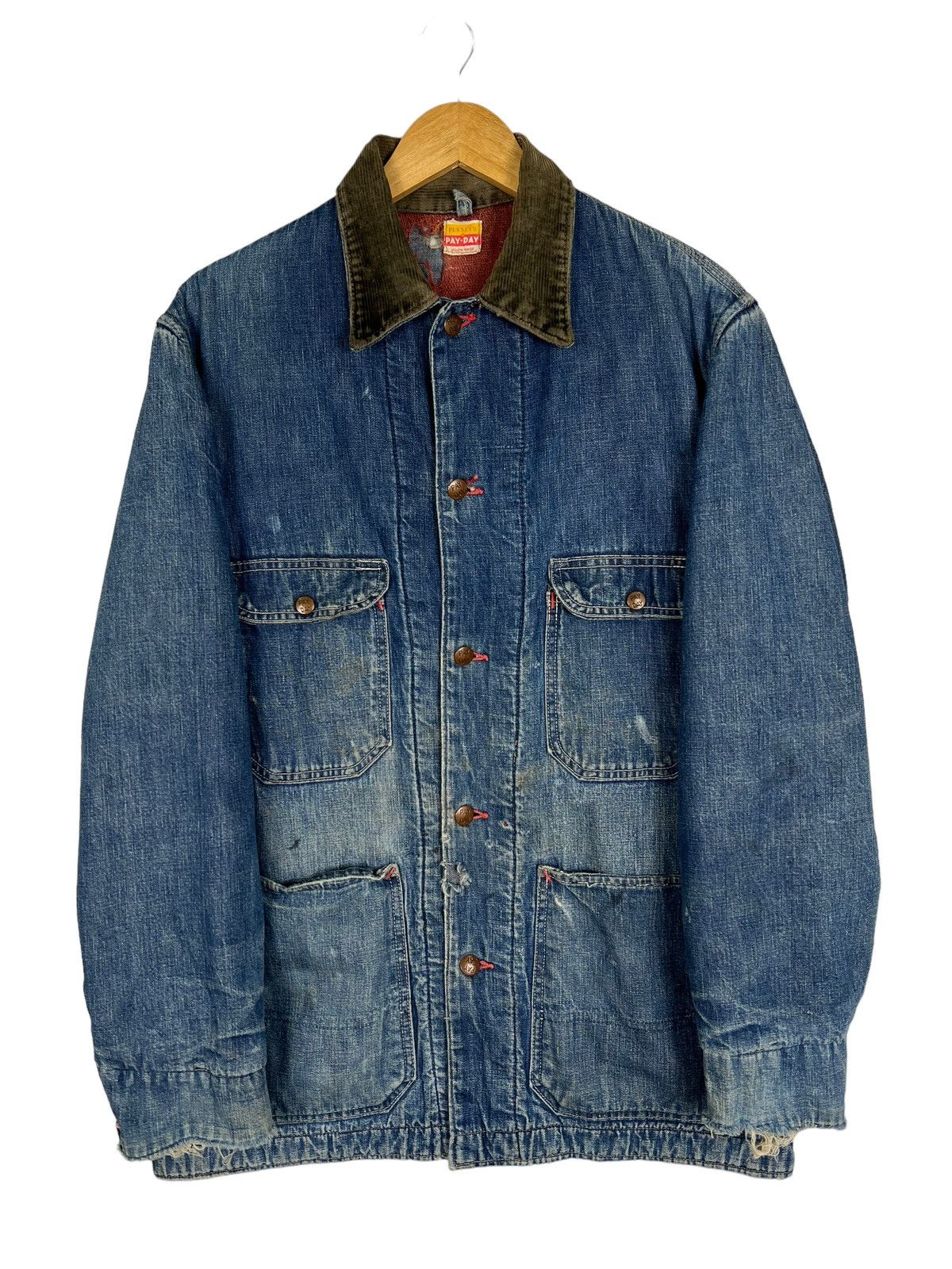 JCPenney 🔥 TRUE VINTAGE 1950s PAY DAY PENNY'S BLANKET CHORE JACKET Size US M / EU 48-50 / 2 - 6 Thumbnail