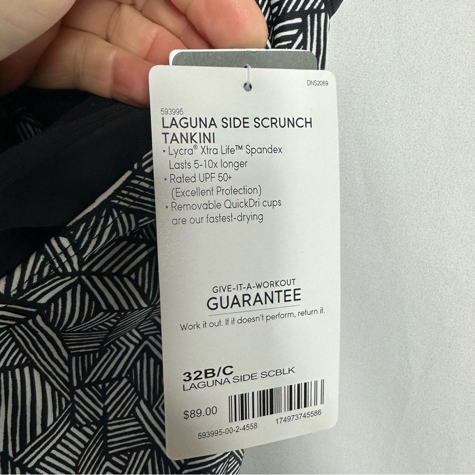 Athleta ATHLETA Laguna Side Scrunch Tankini NWT in Size 32B/C Size ONE SIZE - 6 Thumbnail