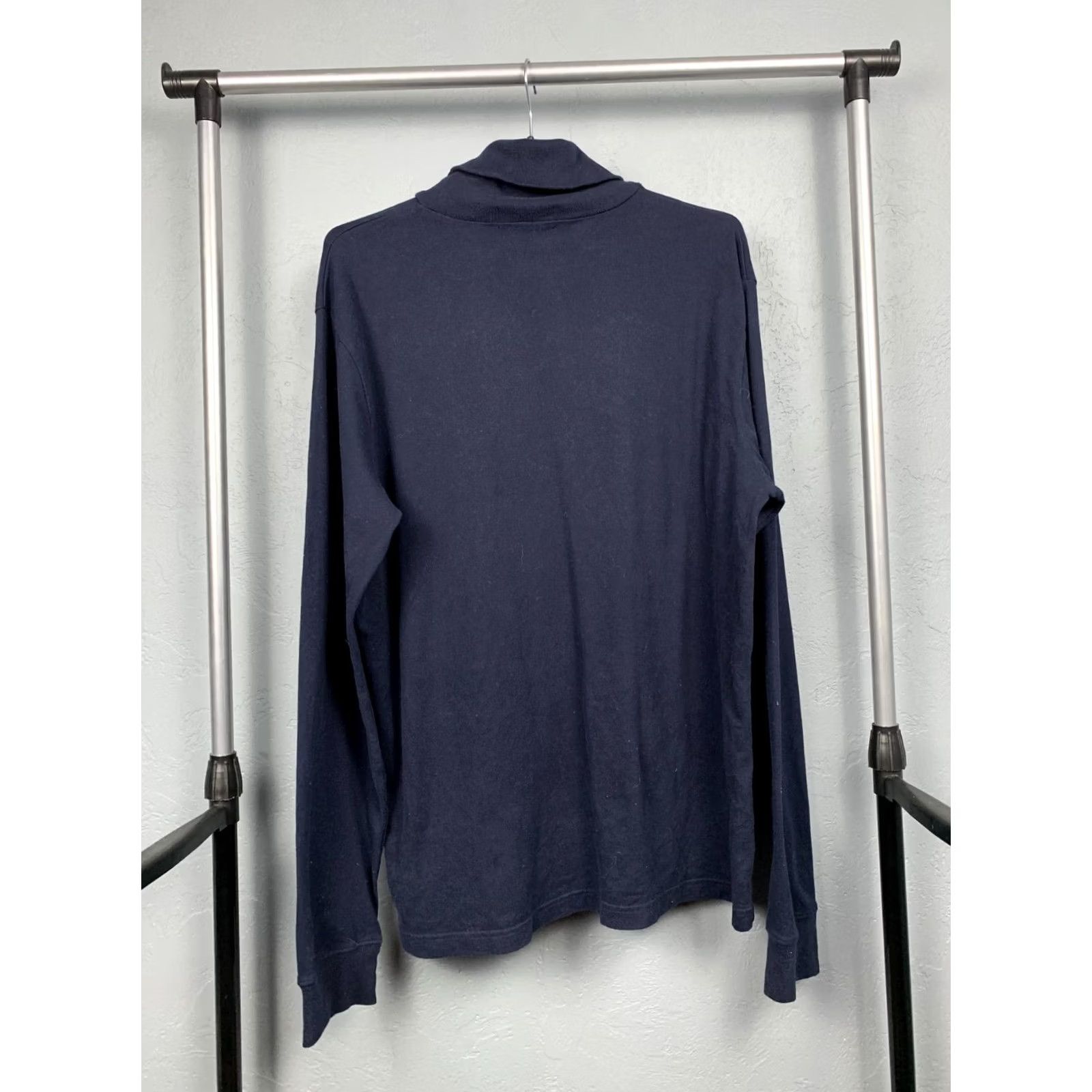 Polo Ralph Lauren Polo Ralph Lauren Mens Sweater Turtleneck High Neck Size XL Blue Vintage Pullover Size US XL / EU 56 / 4 - 6 Thumbnail
