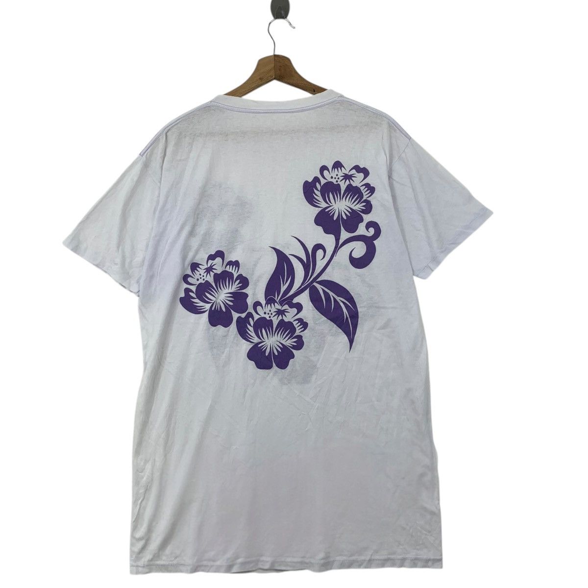Vintage Vintage 90’ HAWAII FLOWER HIBISCUS Single Stitches Size M / US 6-8 / IT 42-44 - 4 Thumbnail