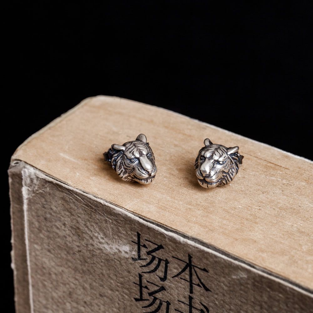 Jewelry Tiger New Trend Earrings One Pairs Chrome Jewelry Size ONE SIZE - 2 Thumbnail