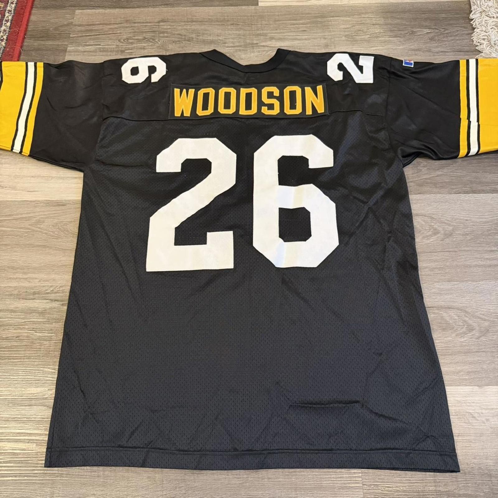 Russell Athletic Pittsburgh Steelers Rod Woodson Russell athletic jersey 90s Size US XL / EU 56 / 4 - 3 Thumbnail