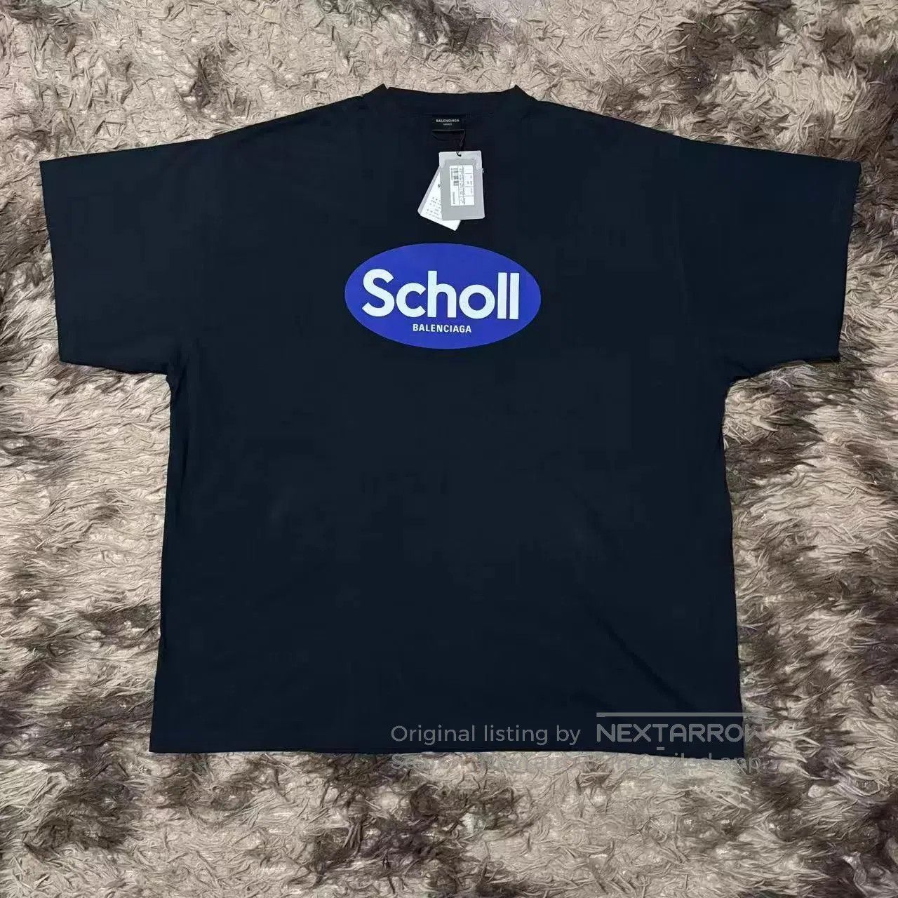 Balenciaga Black Short Sleeve Graphic T-Shirt. Size US XL / EU 56 / 4 - 1 Thumbnail
