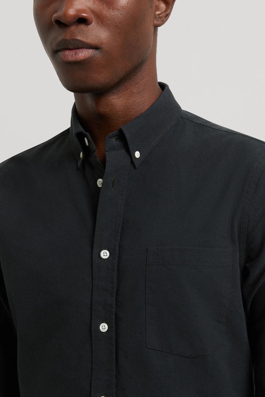 Asket Asket Oxford Pocket Shirt Dark Green Size US M / EU 48-50 / 2 - 4 Thumbnail