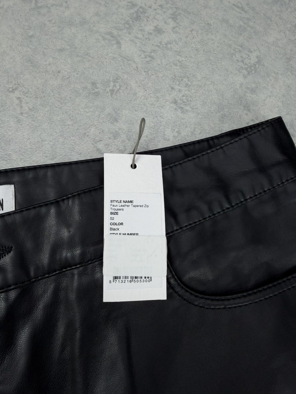 Han Kjobenhavn Han Kjobenhavn Faux Leather Tapered Zip Trousers Pants 52 Size US 34 / EU 50 - 5 Thumbnail