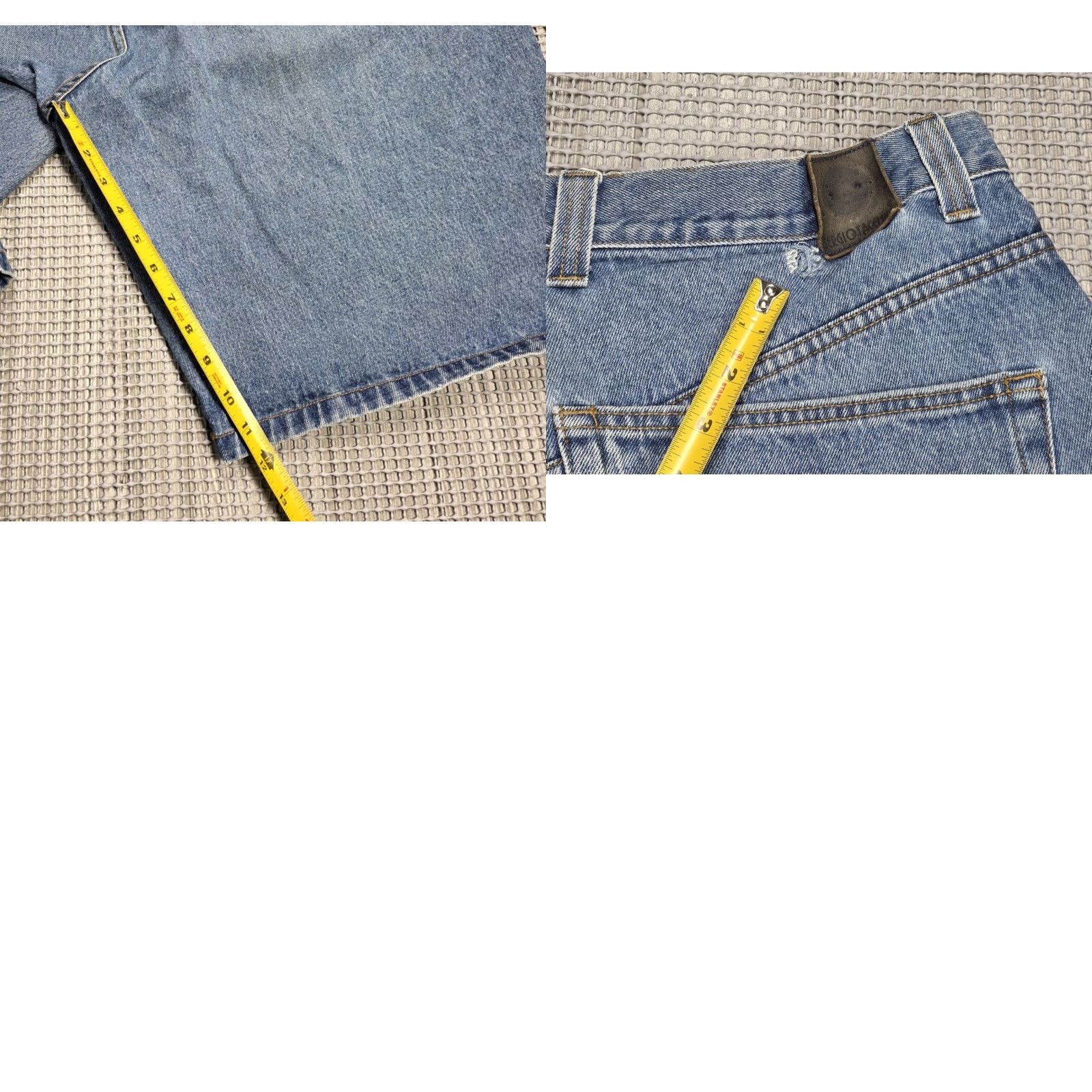 Sergio Tacchini VINTAGE Sergio Tacchini Heavyweight Denim Short 40x11 Embroidered Logo Jeans Men 40 Blue 80s 90s Hip Hop Jorts Size US 40 / EU 56 - 10 Thumbnail