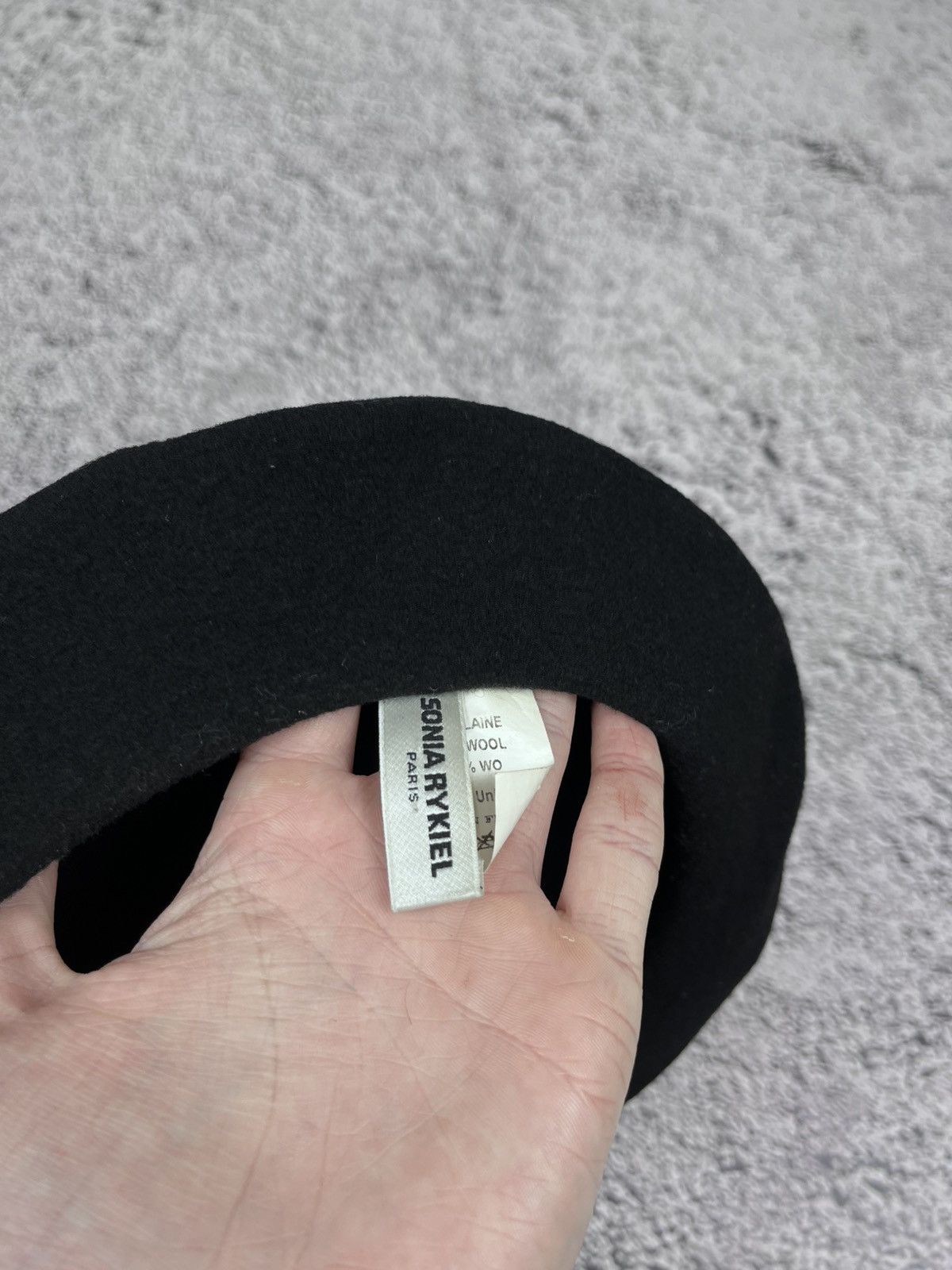Sonia Rykiel Vintage Sonya Rykiel Black Wool France Beret Size ONE SIZE - 5 Thumbnail