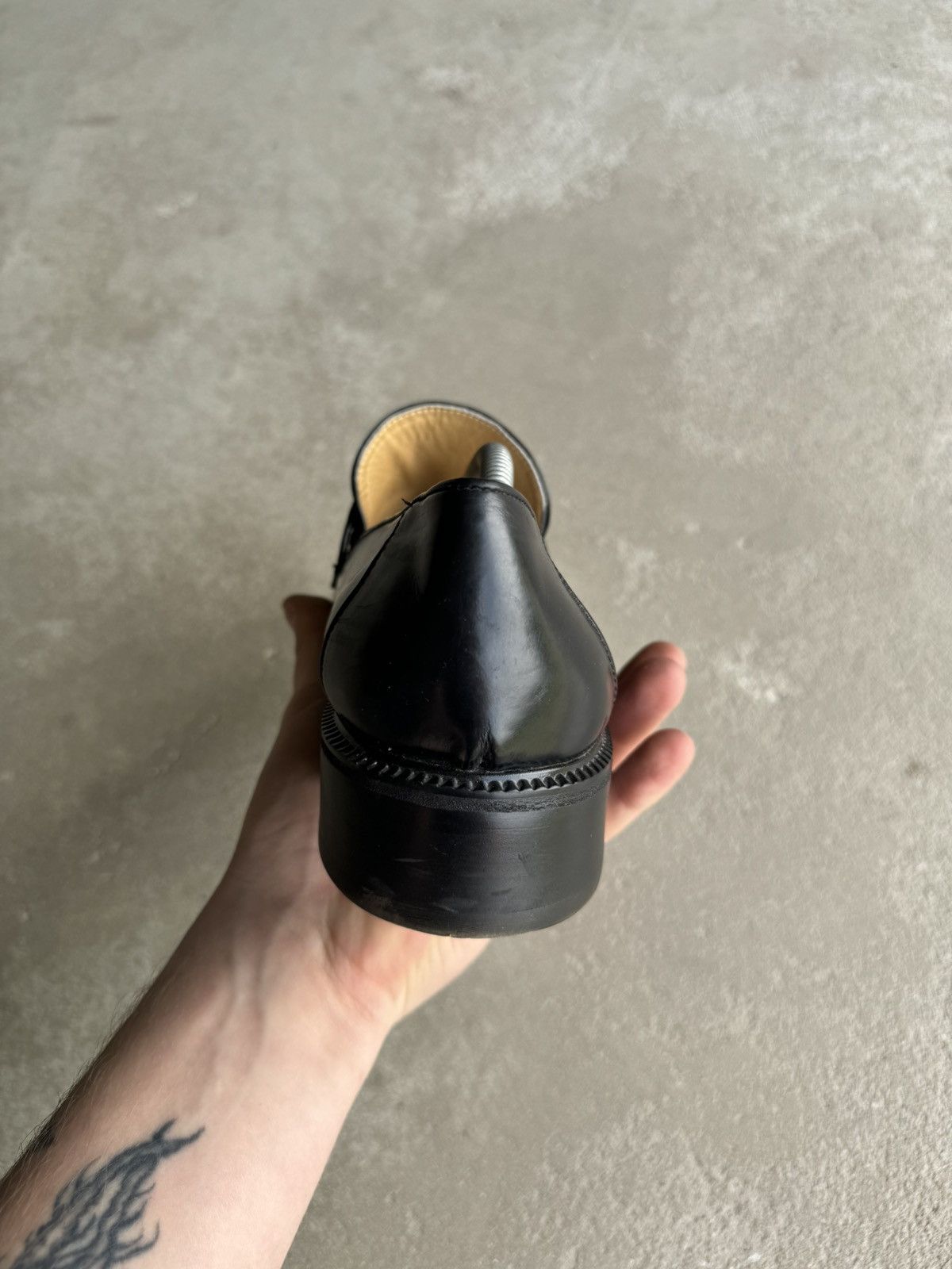 Vintage Black High Quality Leather Loafers Vintage Y2k Italy Hype Size US 8 / EU 41 - 18 Thumbnail