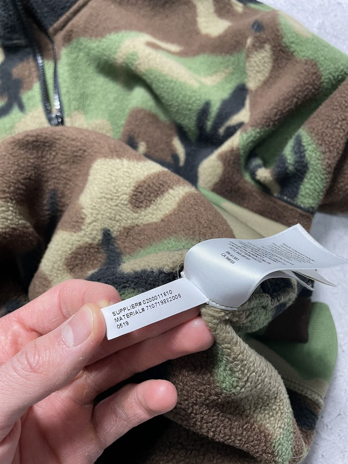 Polo Ralph Lauren Vintage Polo Ralph Lauren Camo Fleece Sweatshirt 1/4 Zip USA Size US M / EU 48-50 / 2 - 13 Thumbnail