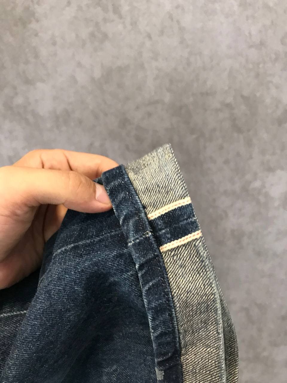 Vintage Japanese style Selvedge distressed denim jeans Size US 31 - 7 Thumbnail