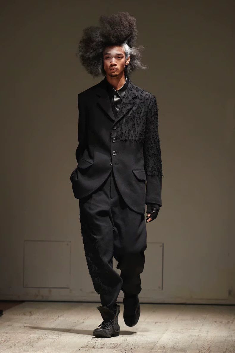Yohji Yamamoto Yohji Yamamoto 22 AW Black Leopard Show Jacket 2503-Nextar Size US M / EU 48-50 / 2 - 2 Thumbnail