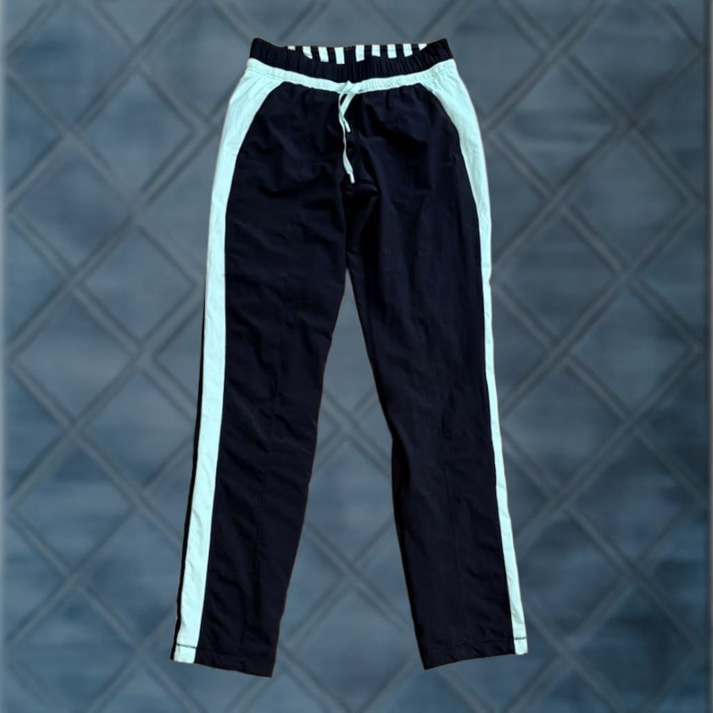 Lululemon Lululemon Track Pants Womens 4 Black Mint Green Slim Fit Lined Swift Run Bandit Size 27" / US 4 / IT 40 - 1 Thumbnail