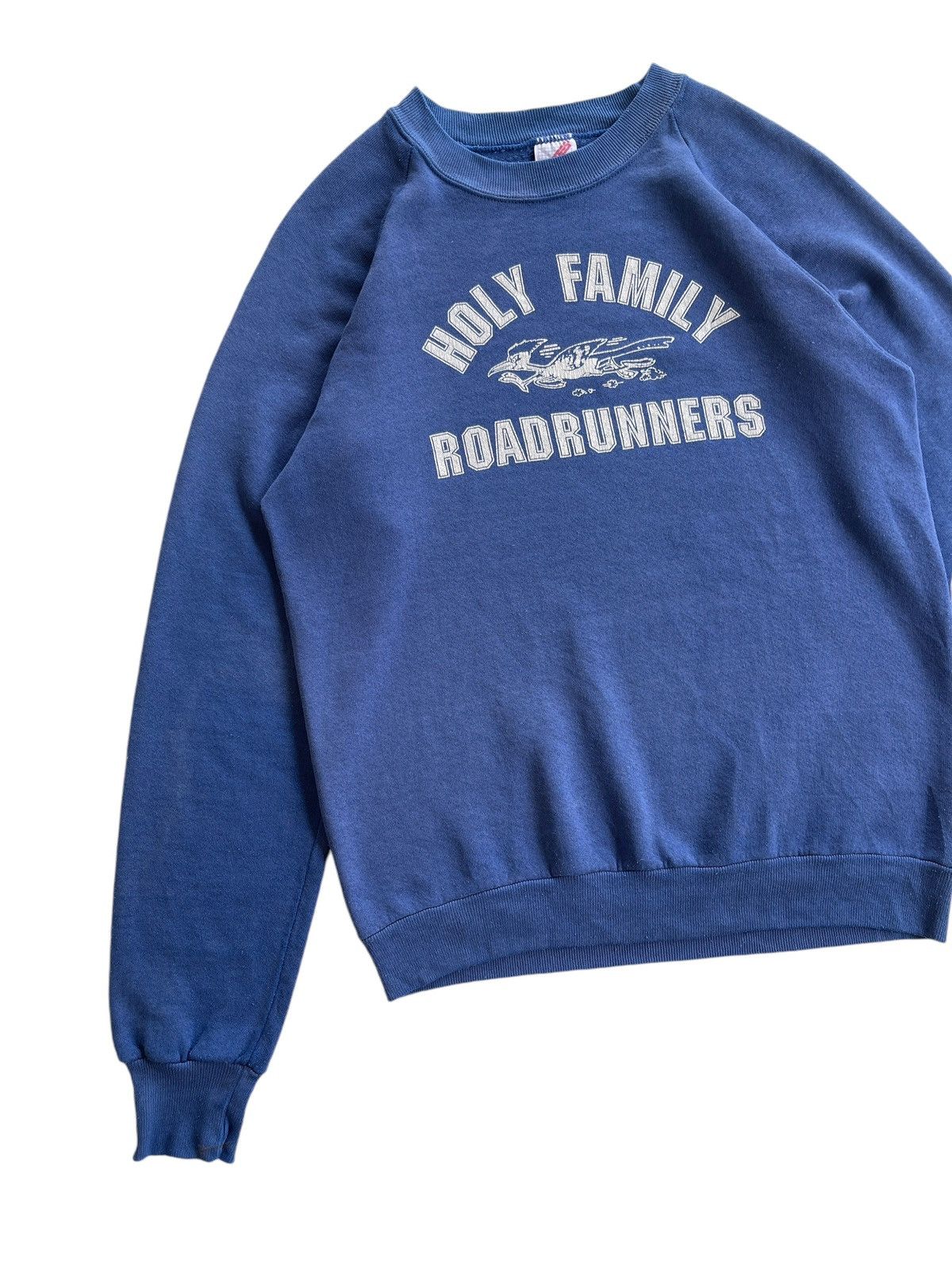 Vintage Jerzees 90s Holy Family Roadrunners Sunfaded Sweatshirt Size US M / EU 48-50 / 2 - 4 Thumbnail