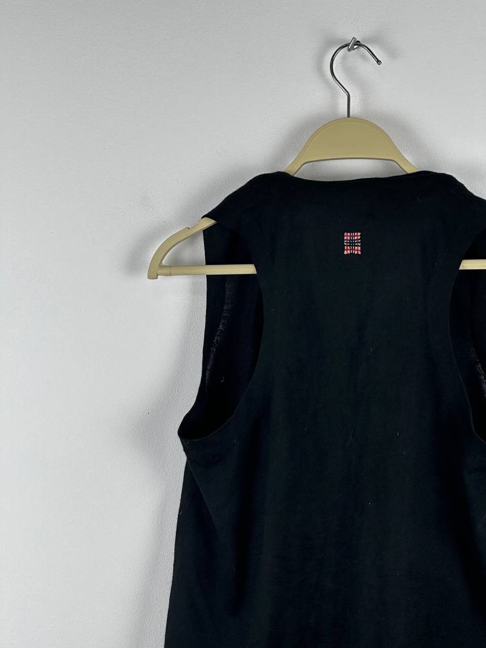 Burberry × Designer × Vintage Burberry Vintage Wool Tank Top Opium Black Size M / US 6-8 / IT 42-44 - 14 Thumbnail
