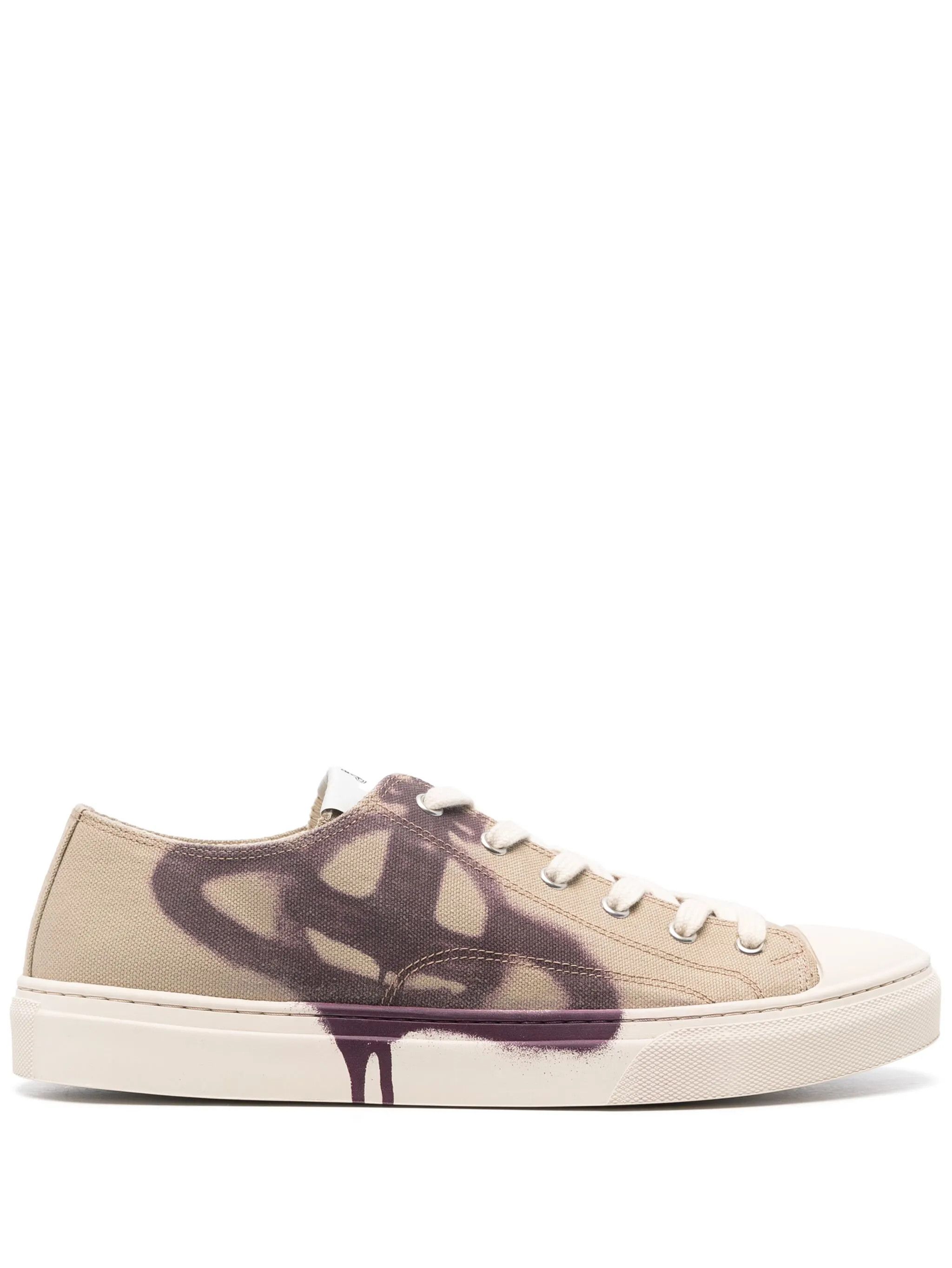 Vivienne Westwood o1f1d3z0525 Plimsoll Low-Top Sneakers in Beige Size US 11 / EU 44 - 1 Thumbnail