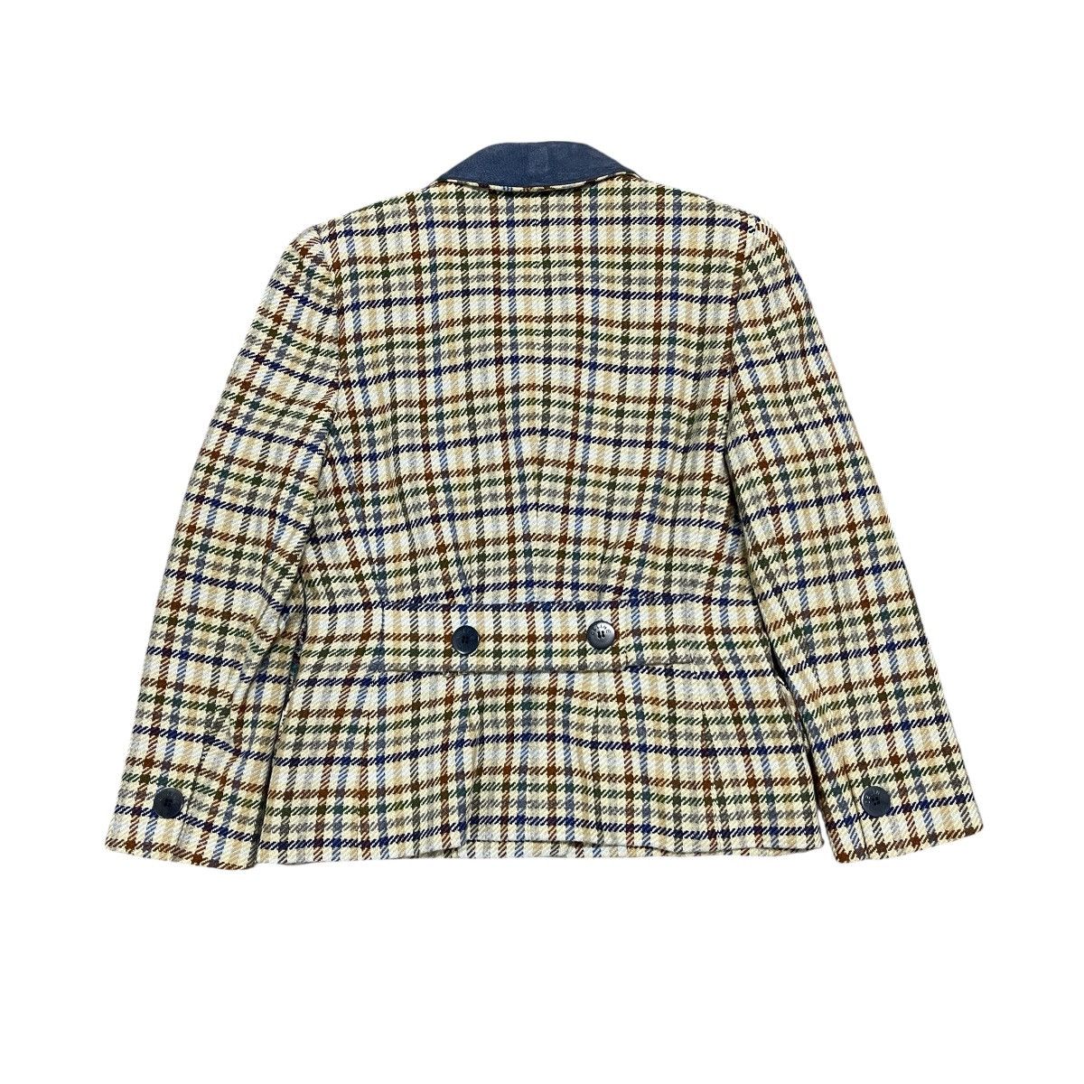 Celine ‼️RARE‼️ Vtg 70s Celine Paris Burgeois Chic Wool Plaid Blazer Size M / US 6-8 / IT 42-44 - 12 Thumbnail